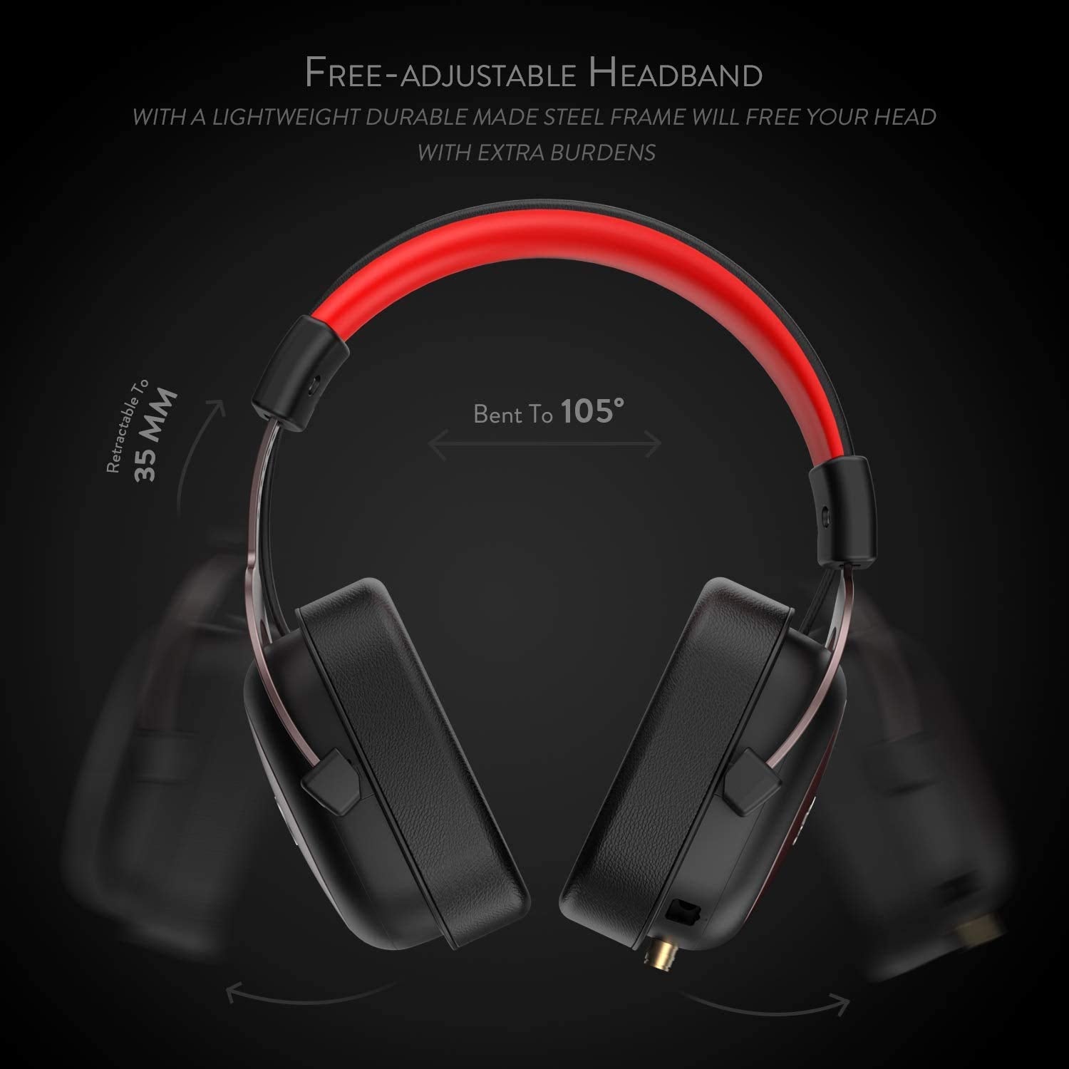 Redragon H510 Zeus Wired Gaming Headset - 7.1 Surround Sound - Memory Foam Ear Pads - 53Mm Drivers - Detachable Microphone, Work