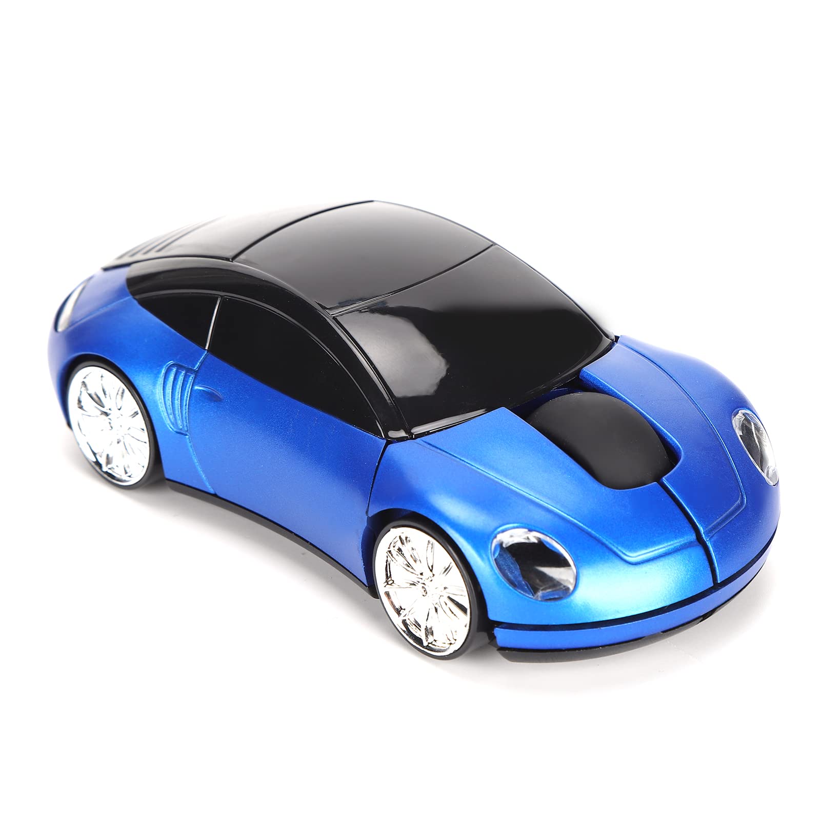 Dpofirs 2.4G Mouse For Laptop, Mini Car Shaped Smart Cordless Mouse, Ergonomic Game Mouse With Usb Receiver, Gifts For Girls(Blu