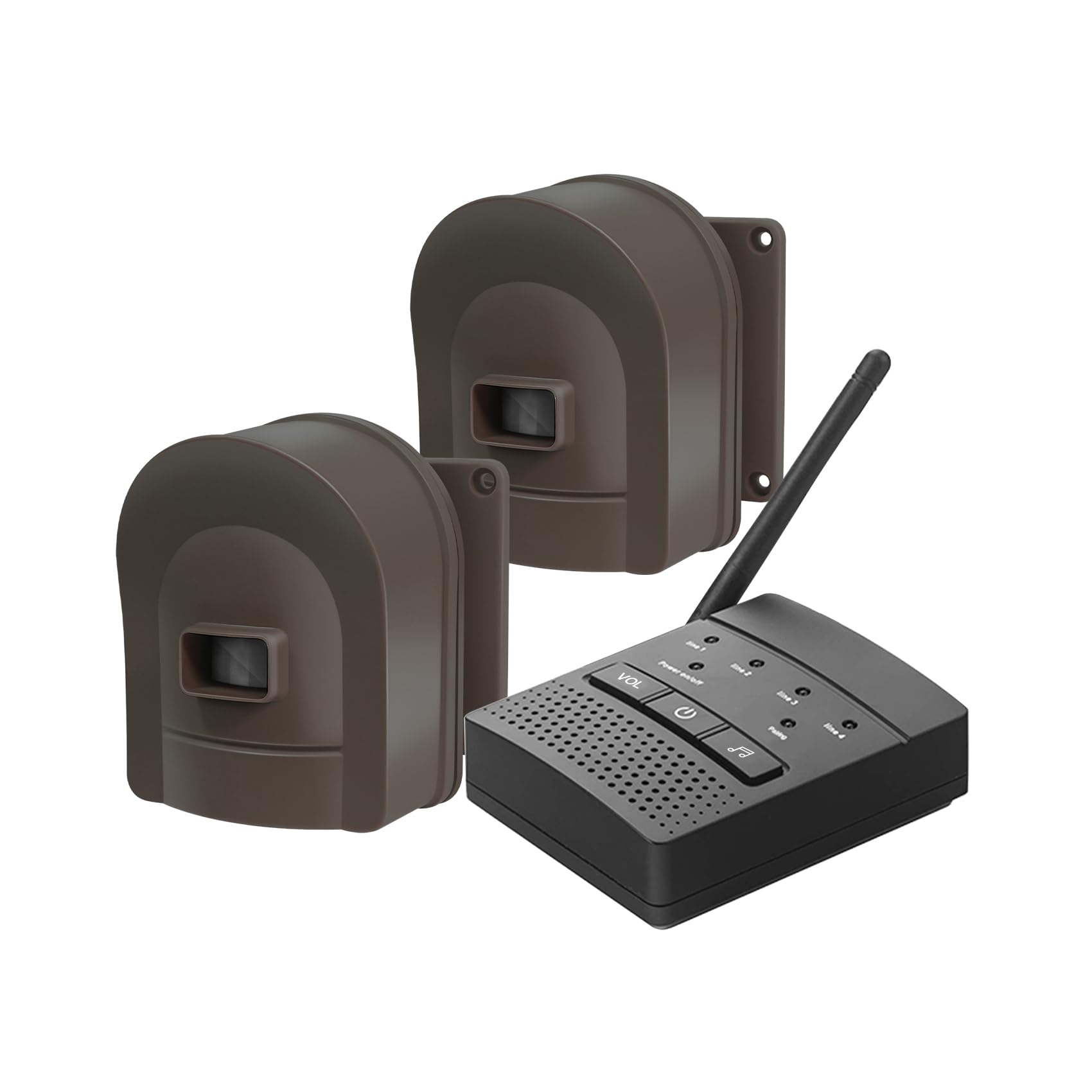 1/2 Mile Hosmart Driveway Alarm Wireless Sensor System & Driveway Sensor Alert System Weatherproof Security Outdoor Motion Sensor & Detector(1 Receiver & 2 Sensors)