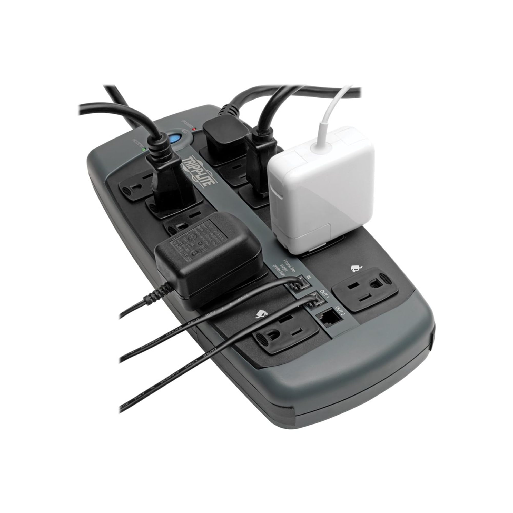 Tripp Lite Tlp1008Tel 10-Outlet Surge Protector With Telephone Protection (Without Coaxial Protection)