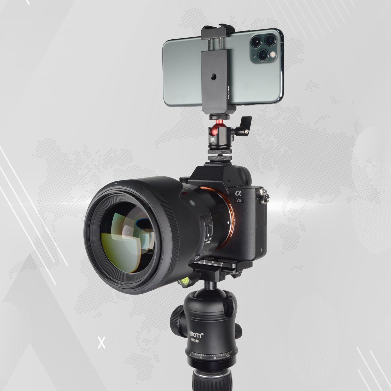 Sioti Mini Ball Head, Mini Tripod Ball Head, 360 Degree Rotation+Tilting Adjusting, Compatiable With Digital Card Camera/Microphone/Cell Phone/Action Camera/Light Led(Ultra Mini Ball Head)