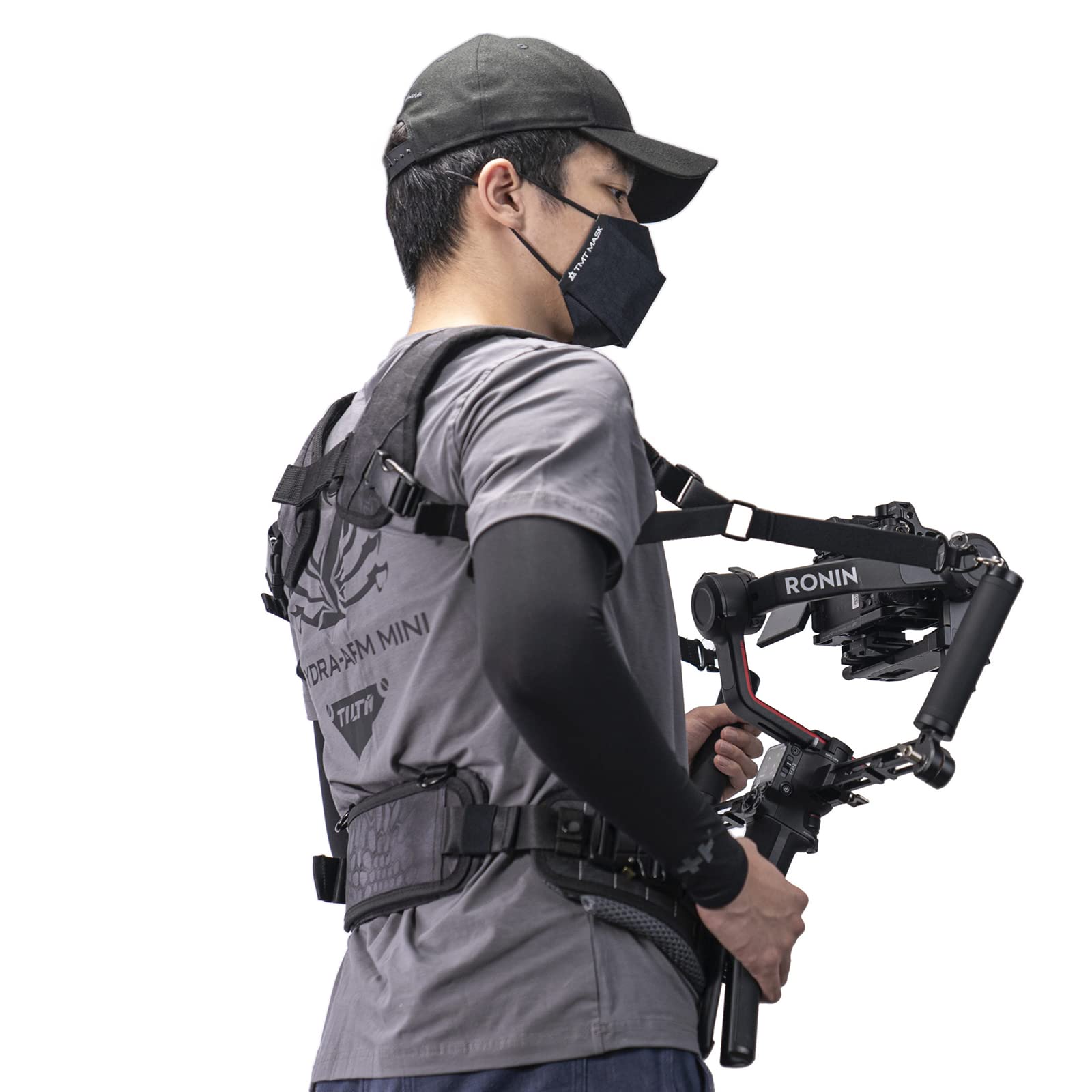 Tilta Lightweight Dual Handle Gimbal Support System | Compatible With Dji Ronin Rs3 Pro/ Rs4/ Rs4 Pro | Ergonomic Support For Long Shoots | Gss T04 Dhb2 (Support Vest With Handles)