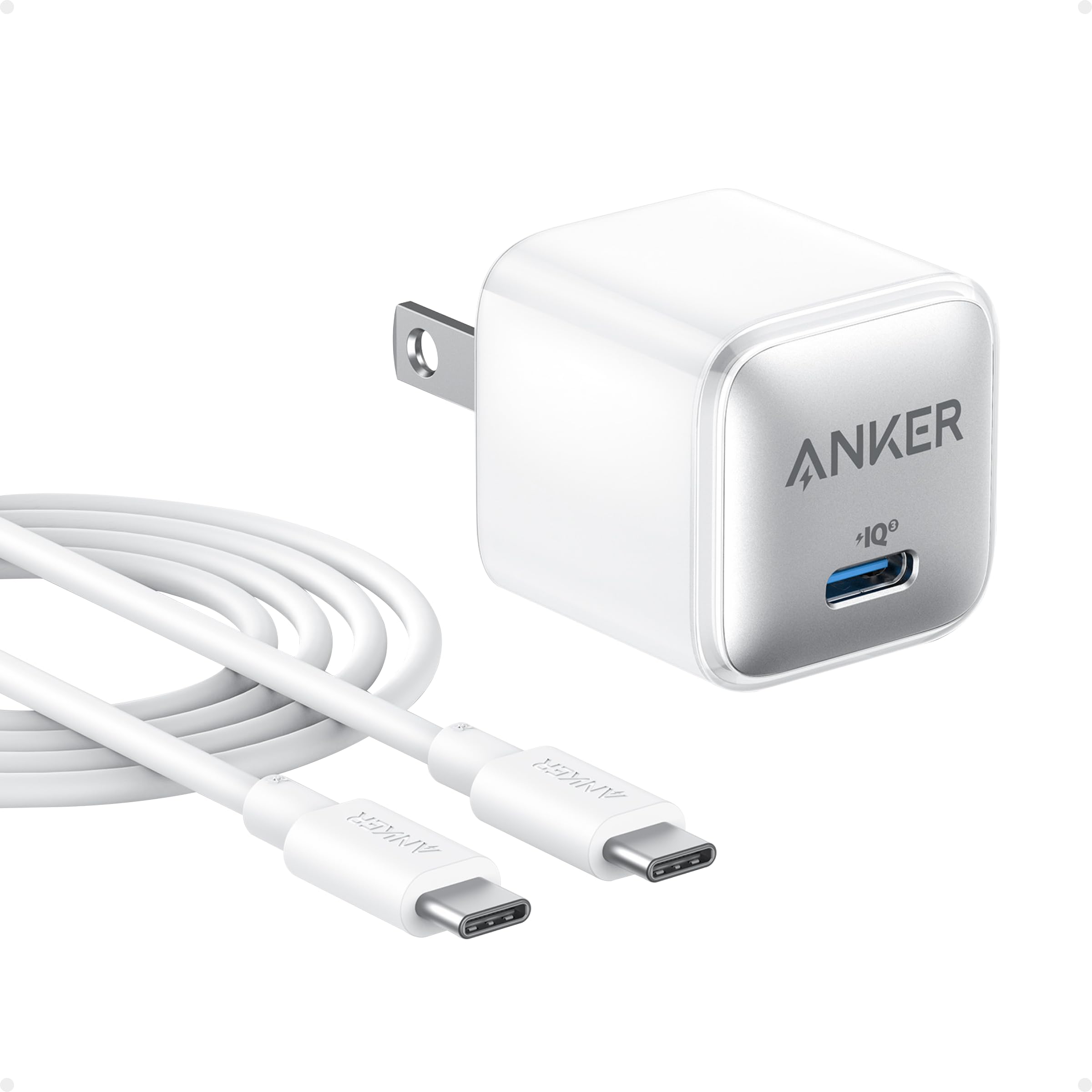 Anker Usb C Charger Block 20W, 511 Charger (Nano Pro), Piq 3.0 Compact Fast Charger For Iphone 16/ Plus/16 Pro/16 Pro Max, 15/14