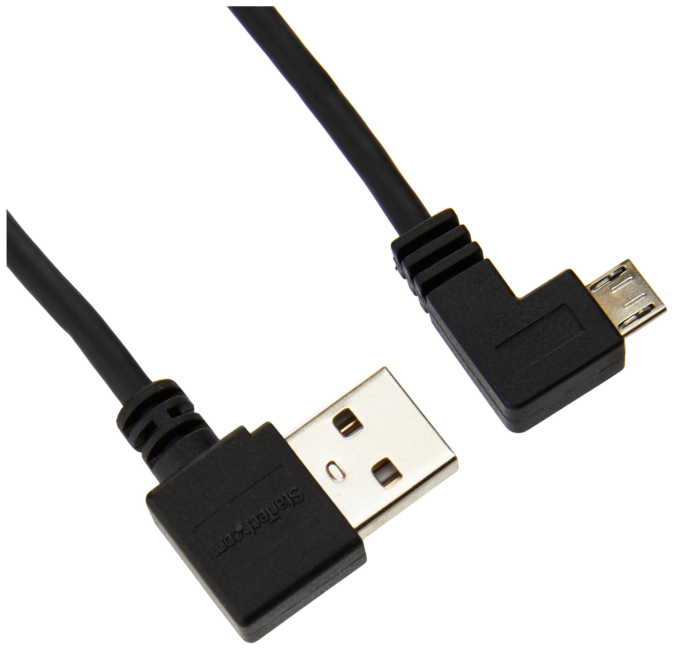 Startech.Com 2M 6 Ft Micro Usb Cable With Right Angled Connectors   M/M   Usb A To Micro B Cable   6Ft Right Angle Micro Usb Cab