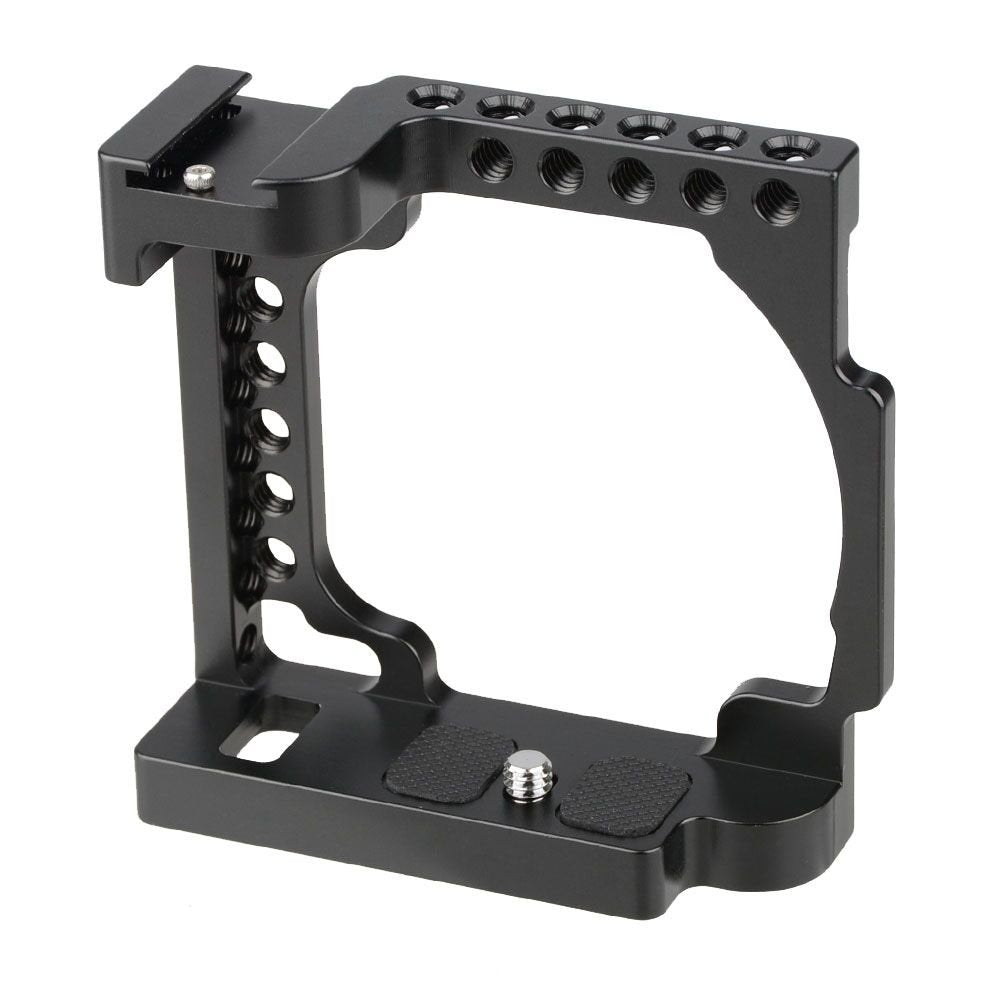 Camvate Camera Cage For Sony Alpha A6600/A6500 With Conversion 1/4-20 Adapter Hole(Black) - 1380