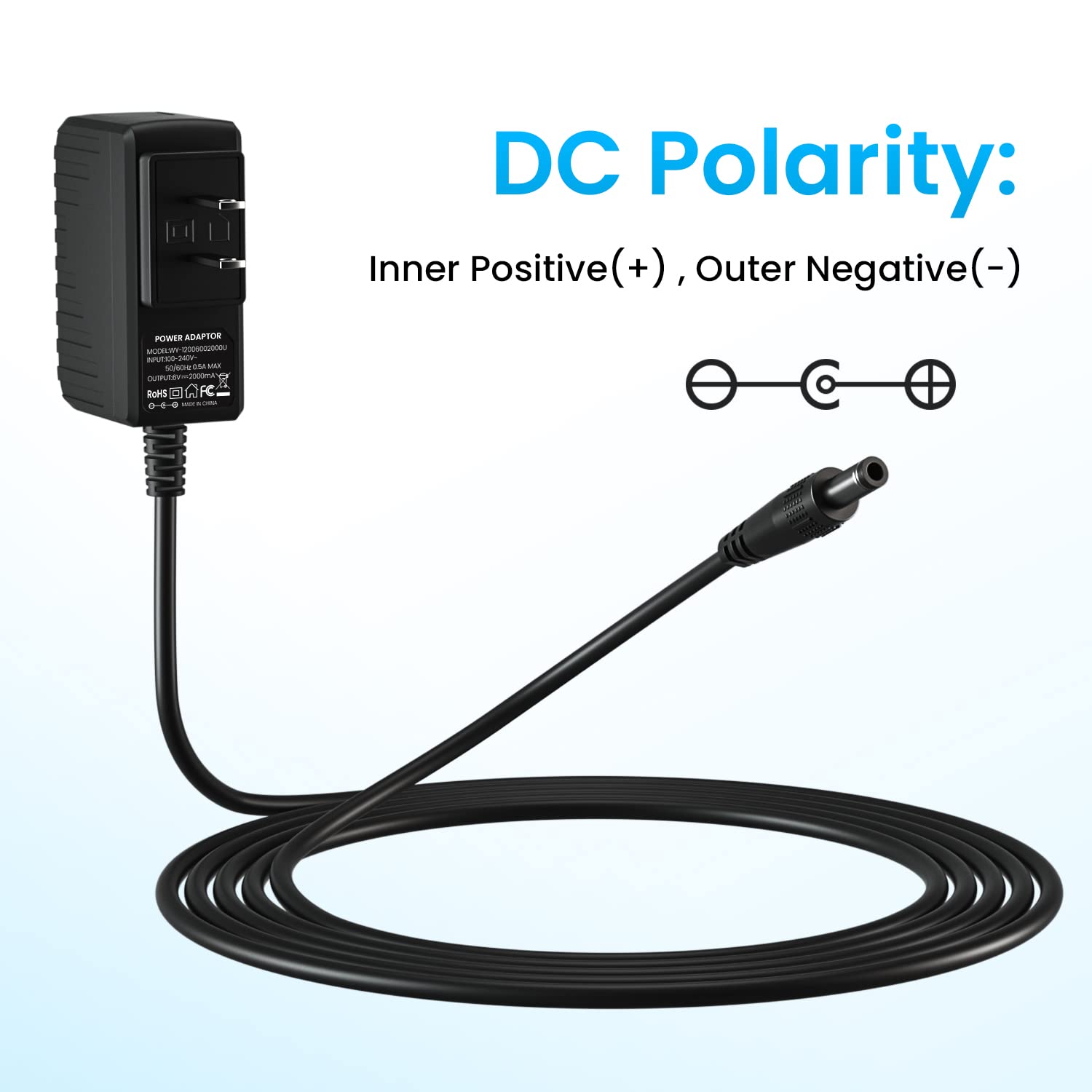 Nfgekt 6V 2A Power Supply Adapter For Proform Elliptical Smart Strider 480 490 500 600 Le, 390 395 475 510 E, 510Ex, 400 700 Car