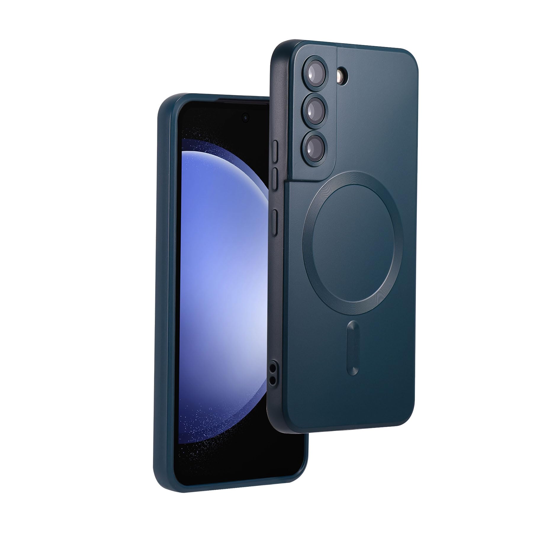 Yetagso Magnetic For Samsung Galaxy S22 Case,Soft Silicone Samsung Galaxy S22 Phone Case With Camera Protection,Anti Scratch Sam