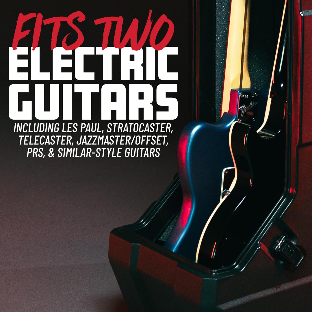 Gator Cases Mini Vault Guitar Case For Two (2) Electric Guitars; Rev 2 (Gtr-Minivault-E2R2)