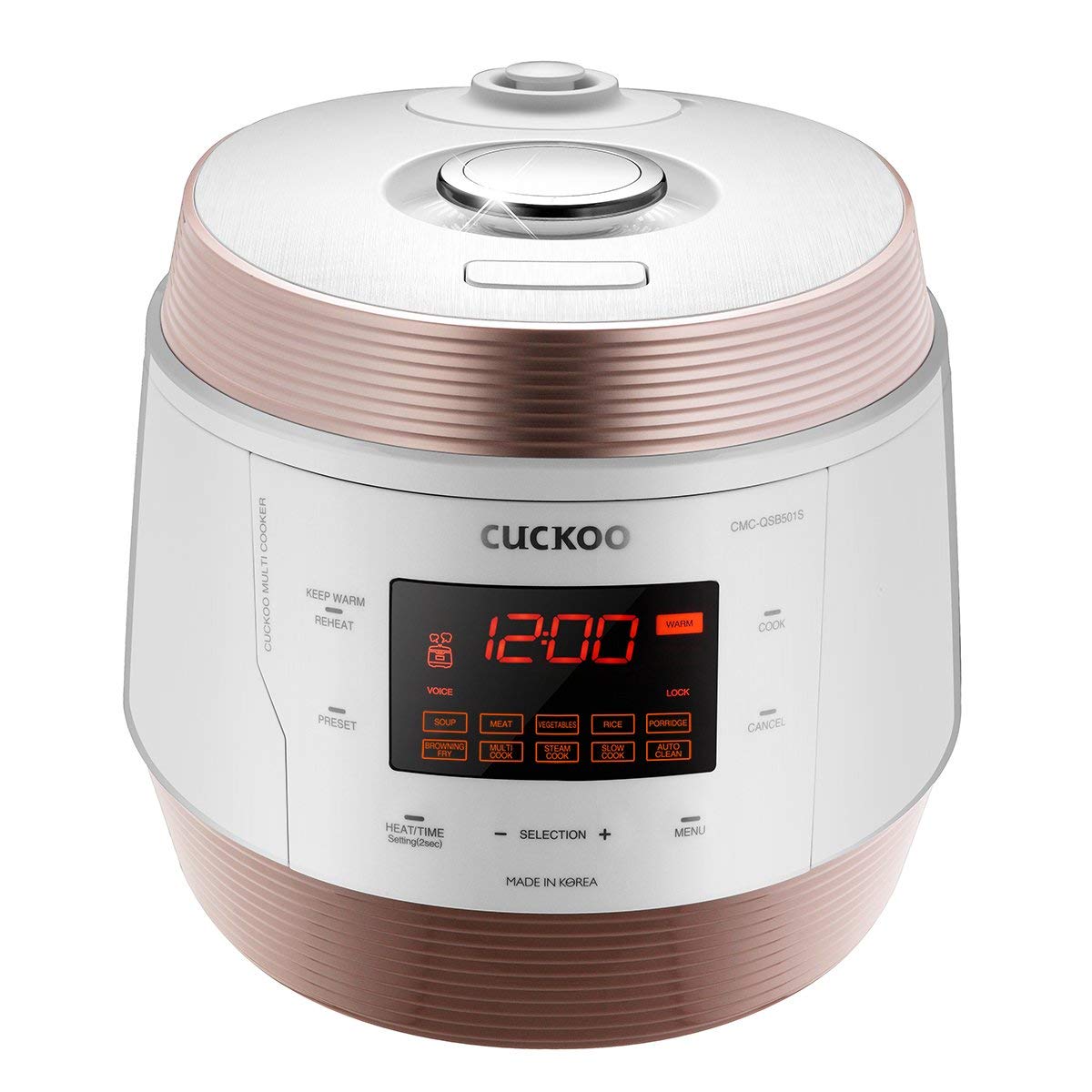 5Qt Cuckoo Electric Pressure Cooker With 10 Menu Options And Stainless Steel Pot