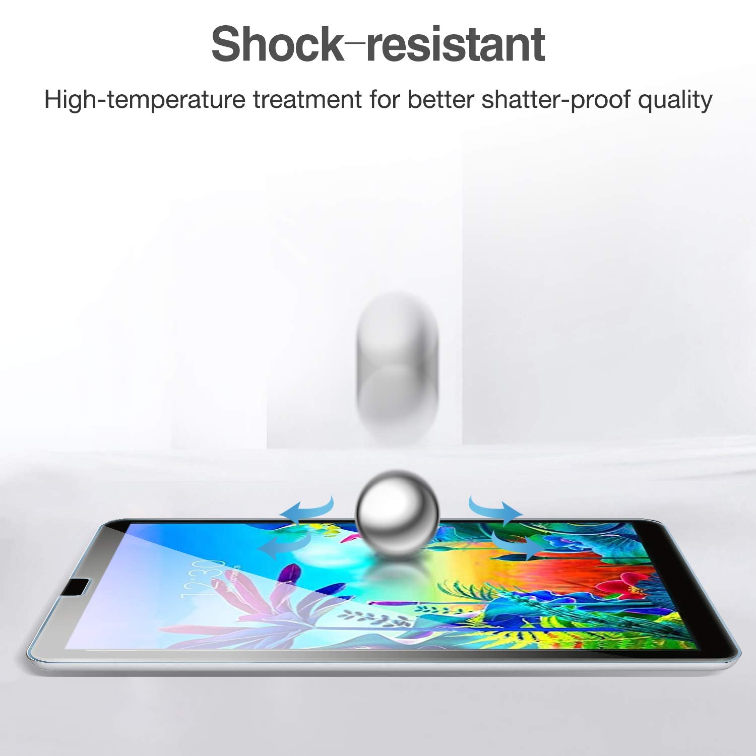 Procase Lg G Pad 5 10.1 Screen Protector 2019 (Lm T600 / Lm T605), Tempered Glass Screen Film Guard Screen Protector For 10.1 Inch Lg G Pad 5 2019  Clear