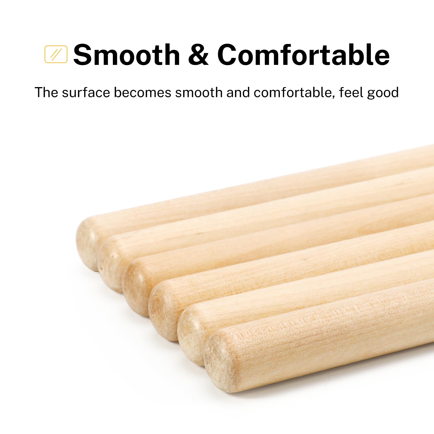 Donner Drum Sticks, 3 Pairs 5A Drumsticks Classic Maple Wood Snare Drumsticks With Carrying Bag, Christmas Birthday Gift, Great