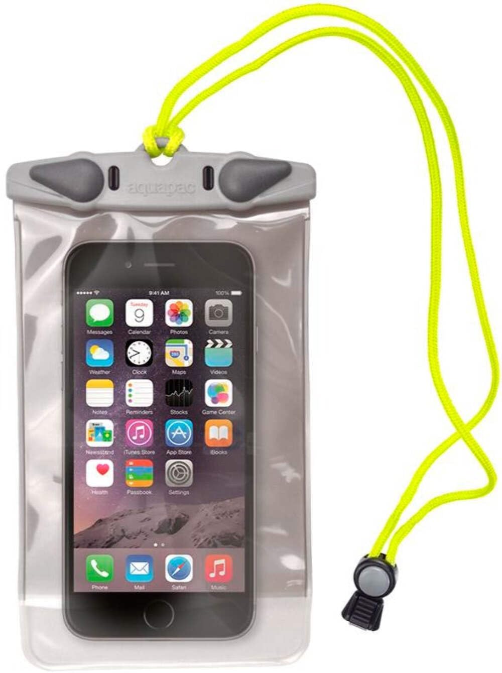 Aquapac Waterproof Phone Case, Medium, Grey, Lanyard, Iphone And Android, Made In The Uk, Hiking, Mountain Biking, Running Acces