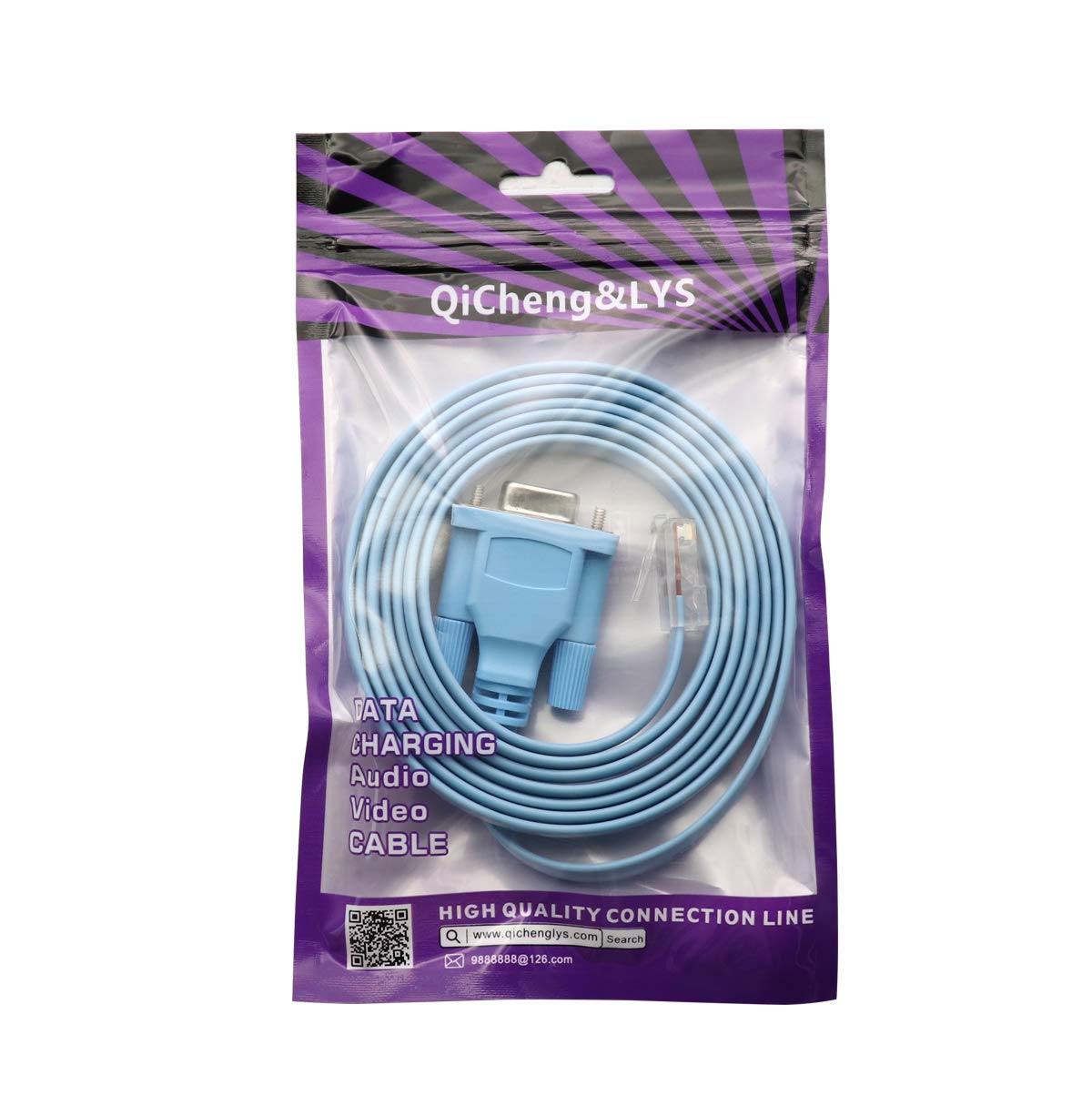 Cisco Console Cable 9 Pin Db9 Female Serial Rs232 Port To Rj45 Male Cat5 Ethernet Lan Rollover Console Cable Switch Cable Cisco(