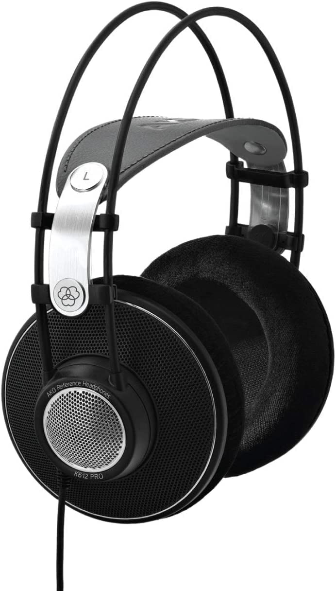AKG Pro Audio K612 PRO Over-Ear, Open-Back, 120 Ohm, Premium Reference Studio Headphones. Wired for professional recording, moni