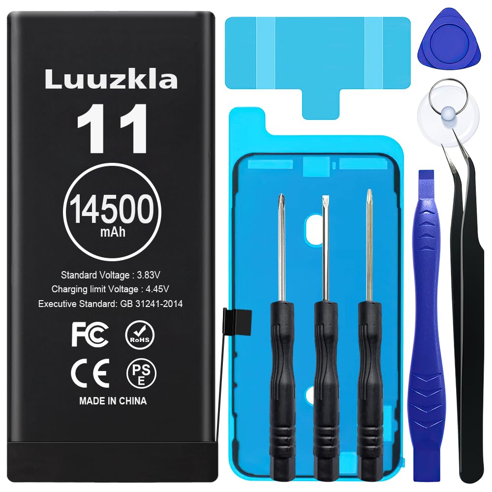 Luuzkla 14500Mah (2024 New Upgrade) Battery Compatible With Iphone 11, Super Capacity Battery Replacement Compatible With Iphone
