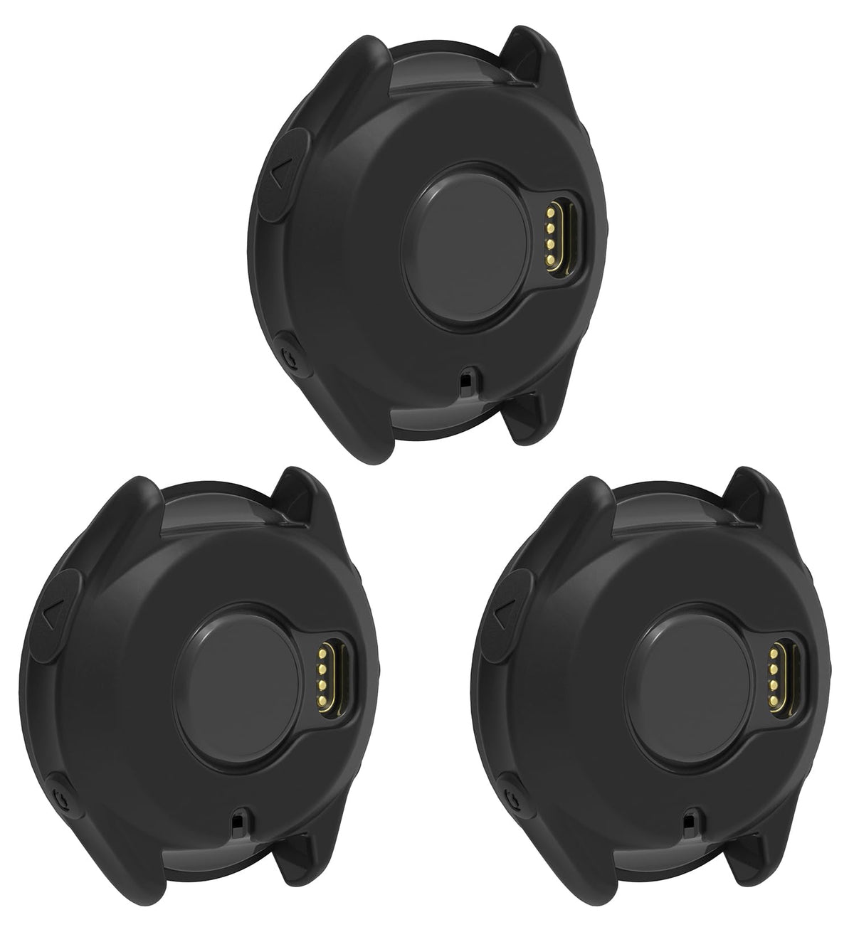Tencloud 3 Pack Watch Cases Cover Intended For Garmin Forerunner 965 Silicone Protective Case Shell Smartwatch Accessories (Blac