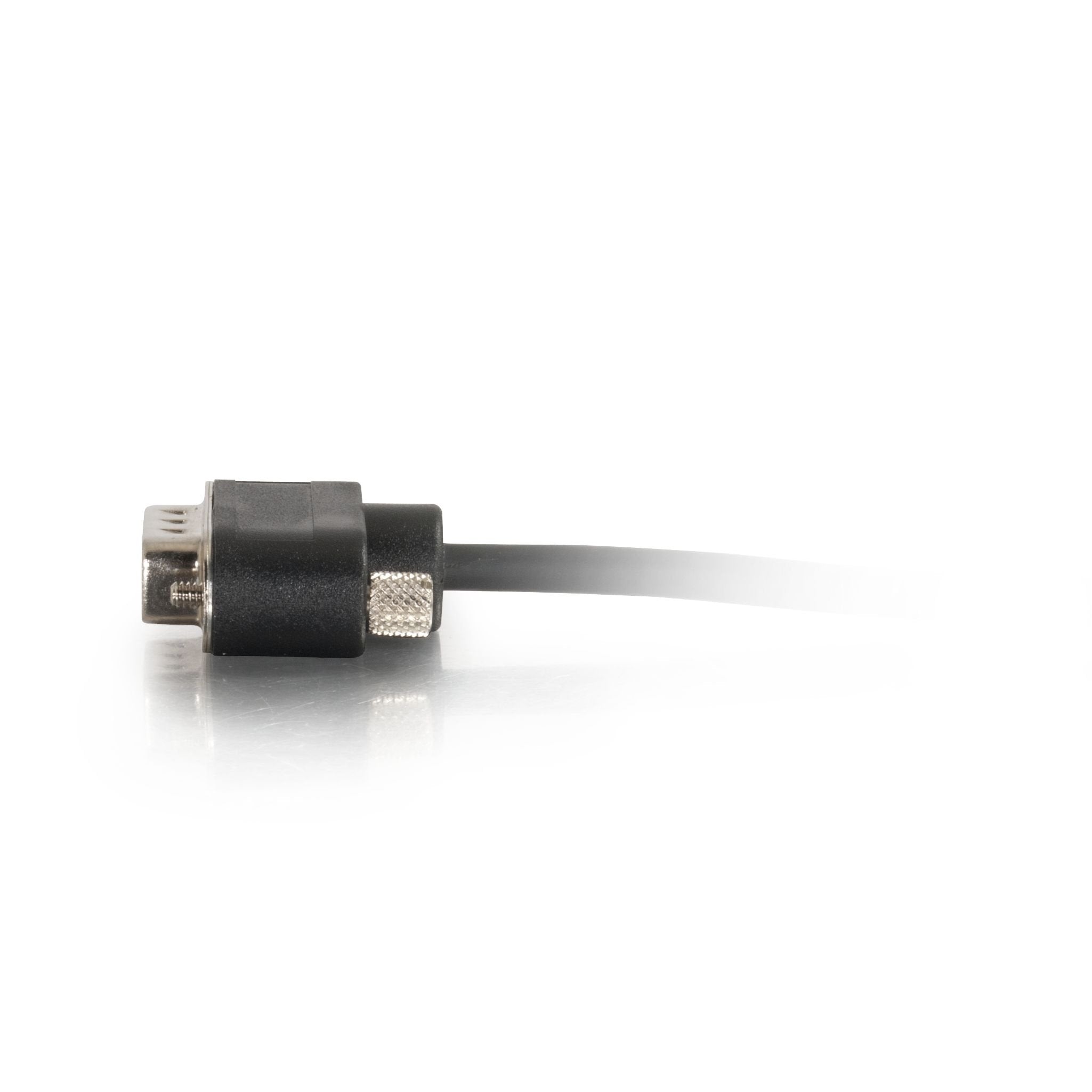 C2G 52185 Serial Rs232 Db9 Null Modem Cable With Low Profile Connectors M/F, In Wall Cmg Rated, Black (10 Feet, 3.04 Meters)