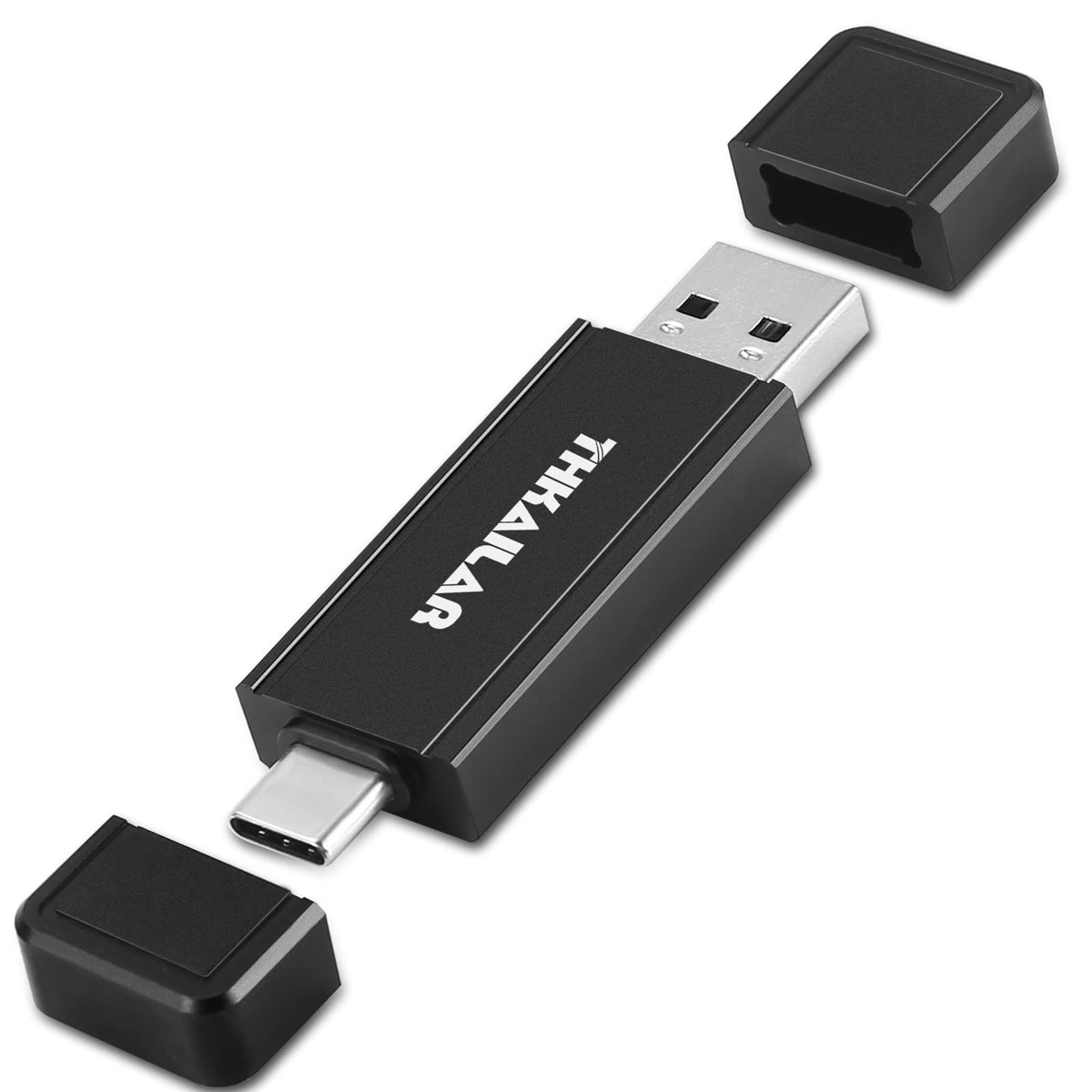 Thkailar Flash Drive 512Gb, 2 In 1 Usb A +Usb C Portable External Ssd 3.2 Gen 2 Solid State Up To 500Mb/S Thumb Drive Compatible