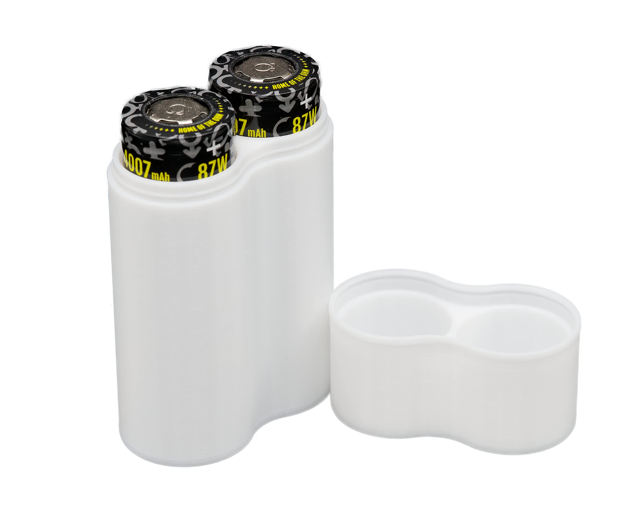 Protect Your Power   Slimline 21700 Battery Case, Soft Durable Material   Pack Of 2 (Holds 2 Batteries)