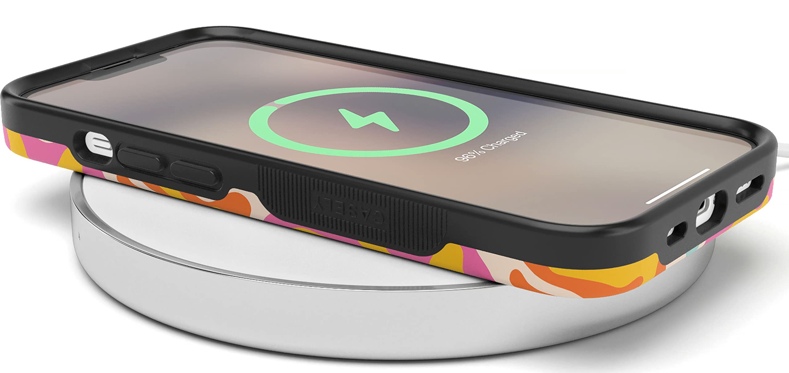 Casely Iphone 14 Case | Tropical Color Splash | Abstract Retro Girly | Compatible With Magsafe | Bold Protective Design