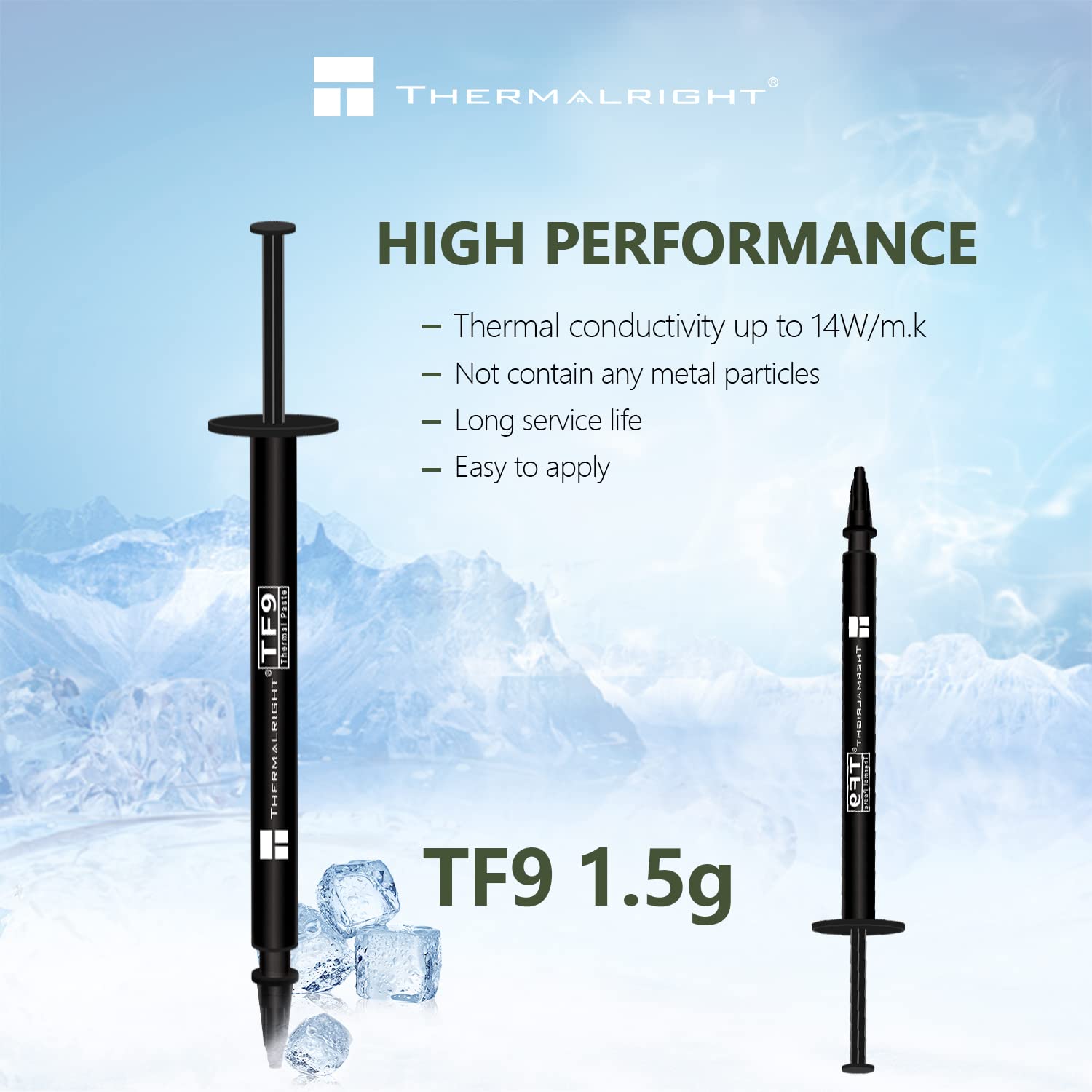 Thermalright Tf9 1.5G Thermal Grease,The High Performance Thermal Paste For Cooling All Processors, Heat Sink Paste High Durabil