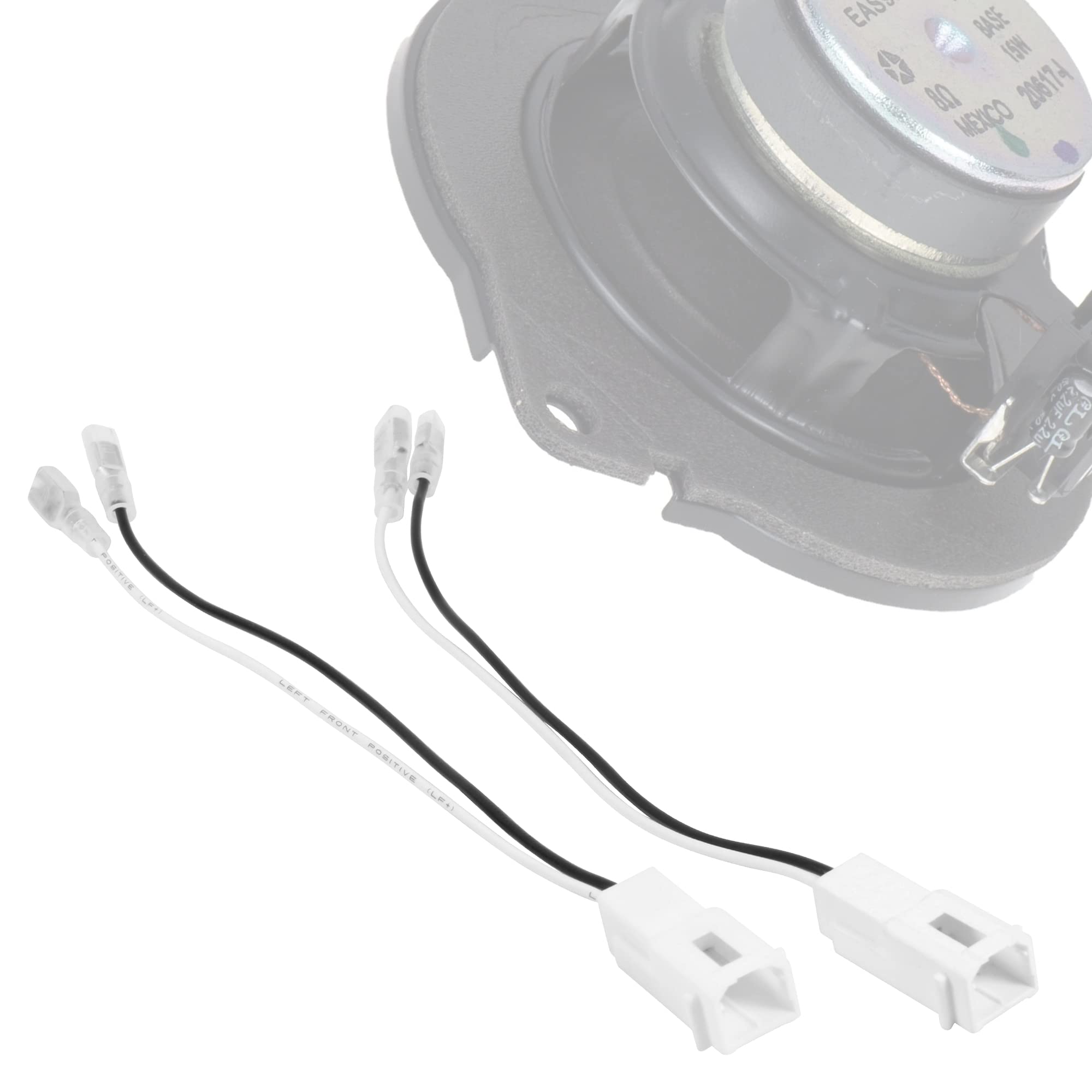 G 72 7902 Front Dash Tweeters Speaker Harness Adapter Connector Plug Replacement For Dodge Ram Jeep Chrysler 2005 2022 Aftermarket Instrument Panel Tweeter Audio Cable Plug(2Pcs)