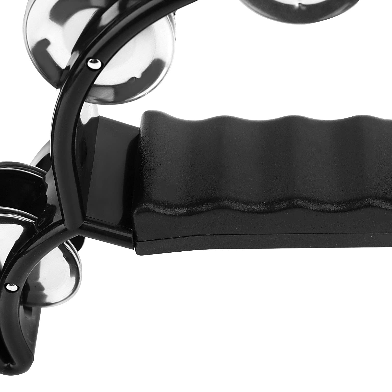 Joikit 4 Pack 9 Inch Double Row Tambourine, Half Moon Musical Tambourine, Metal Jingles Hand Held Percussion For Adults, Church,