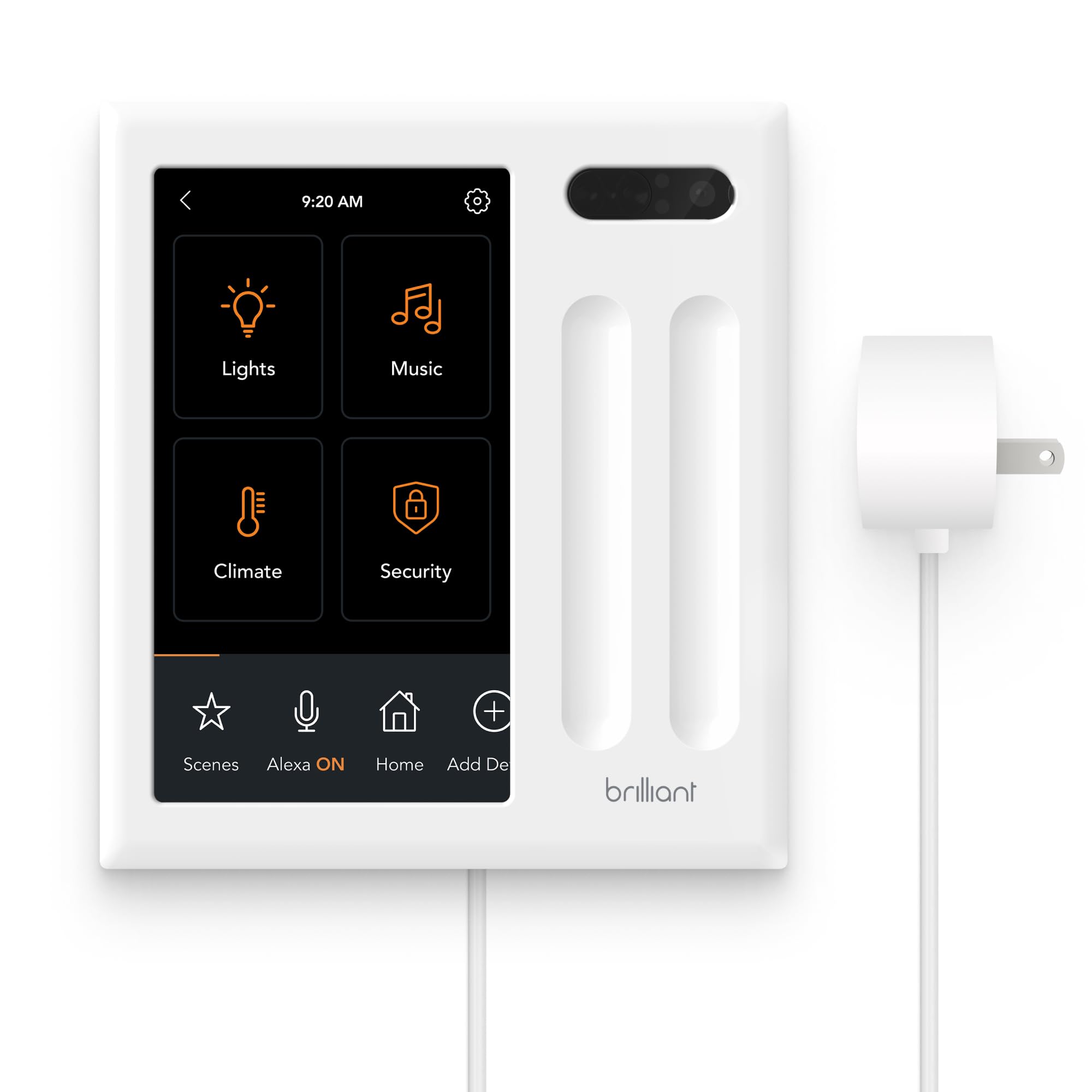 Brilliant Smart Home Control (Plug In Panel)   Alexa Built In & Compatible With Ring, Sonos, Hue, Google Nest, Wemo, Smartthings