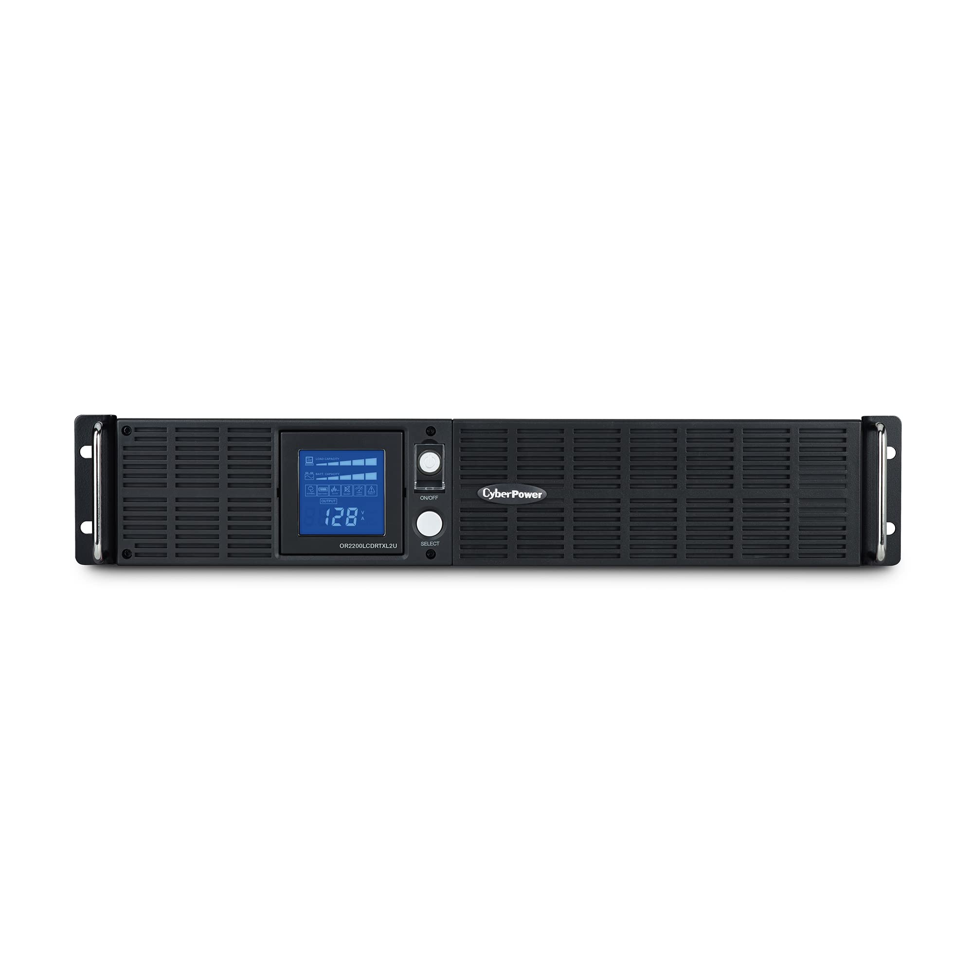 Cyberpower Or2200Lcdrtxl2U Smart App Lcd Ups System, 2100Va/1650W, 8 Outlets, Avr, 2U Rack/Tower