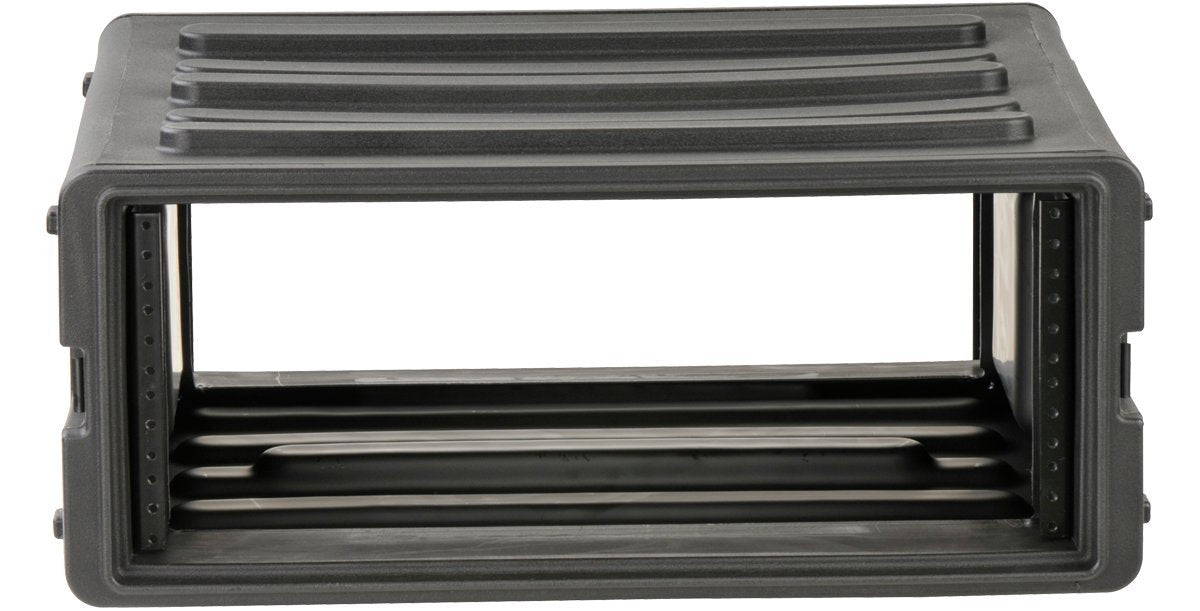 Skb Cases 4U Rseries Standard Roto Molded Lldpe Rack With Flush Carry Handles And Non Slip Rubber Feet, Includes Rack Mount Screws