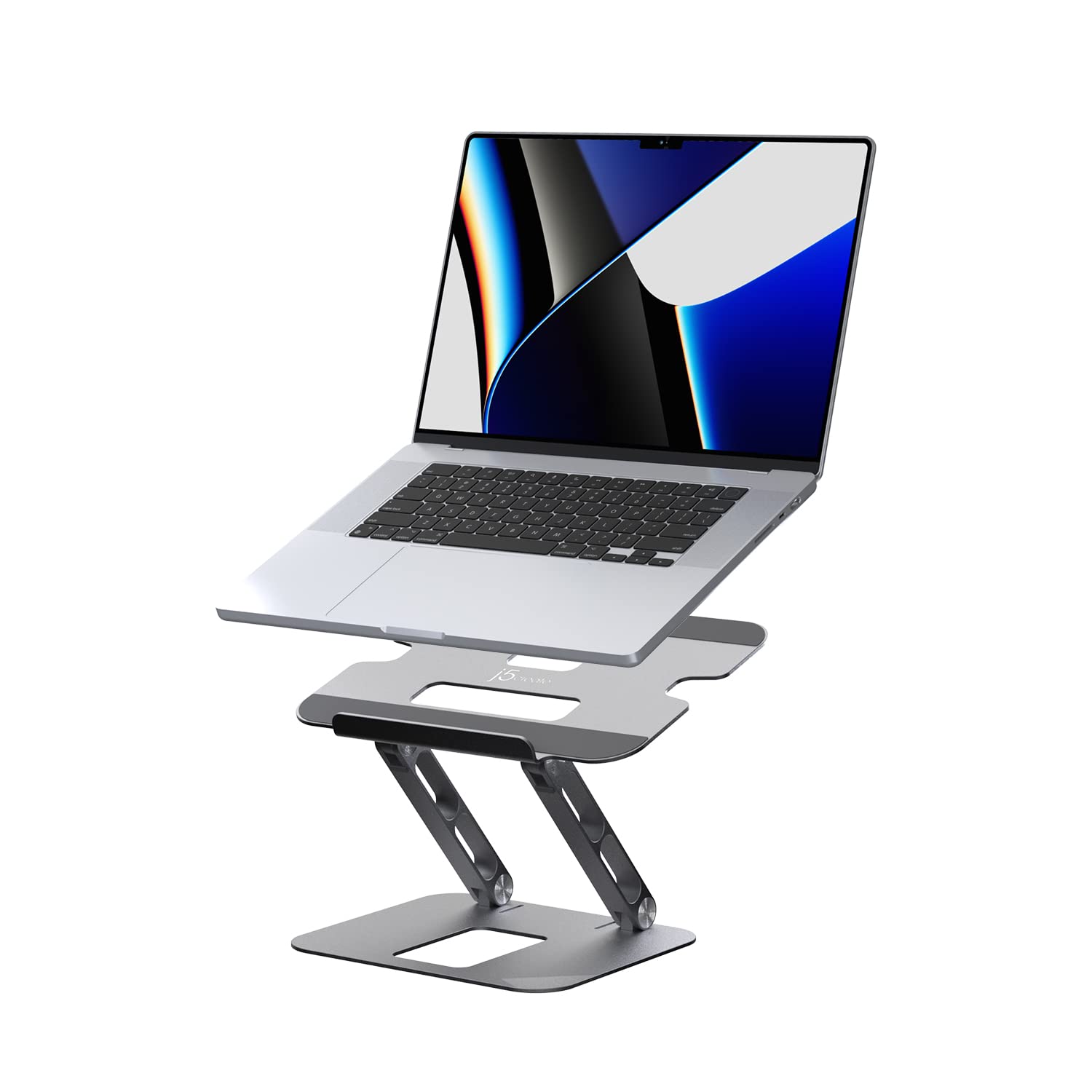 j5create MultiAngle Aluminum Laptop Stand, Ergonomic Notebook Riser, Suitable for MacBook, Dell, HP, Lenovo, Fits Most laptops 