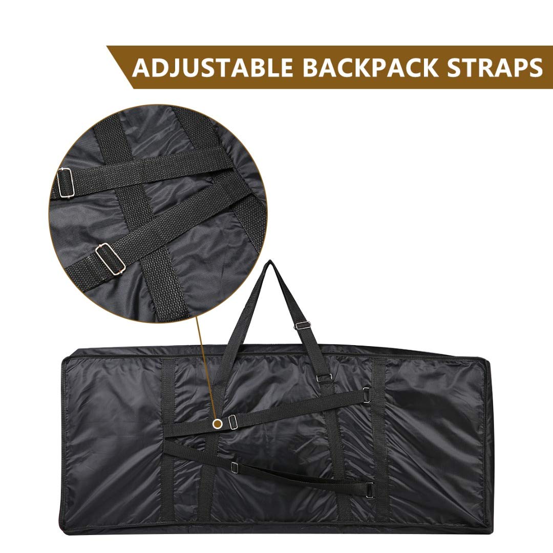61 Key Keyboard Gig Bag Electric Piano Case Padded With 5Mm Cotton,Shoulder Strap And Storage Pocket 39'' X 16'' X 6''