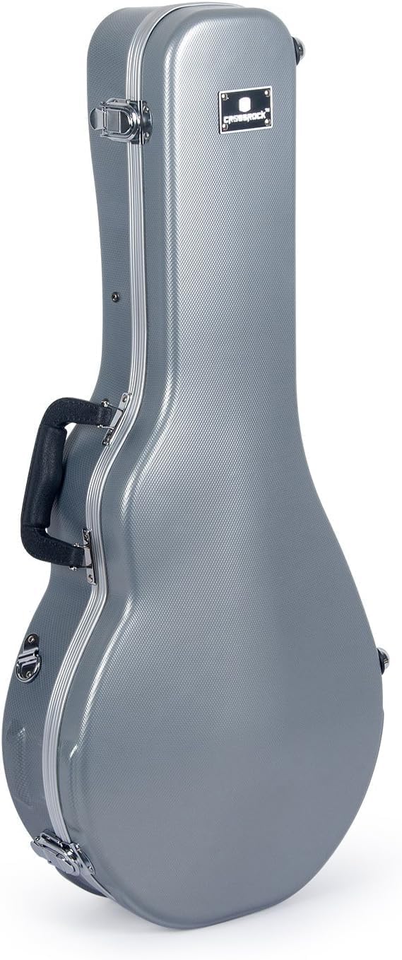 Crossrock, Abs Molded F-Style Mandolin Hard Shell Case, Silver (Cra861Mfsl)