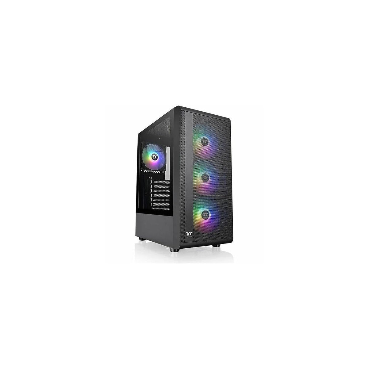 S200 Plus Tg Argb Mid Tower Computer Chassis; 4 X 120Mm Argb Fans Pre Installed; Mesh Front Panel; Tg Side Window; Ca 1X2 00M1Wn