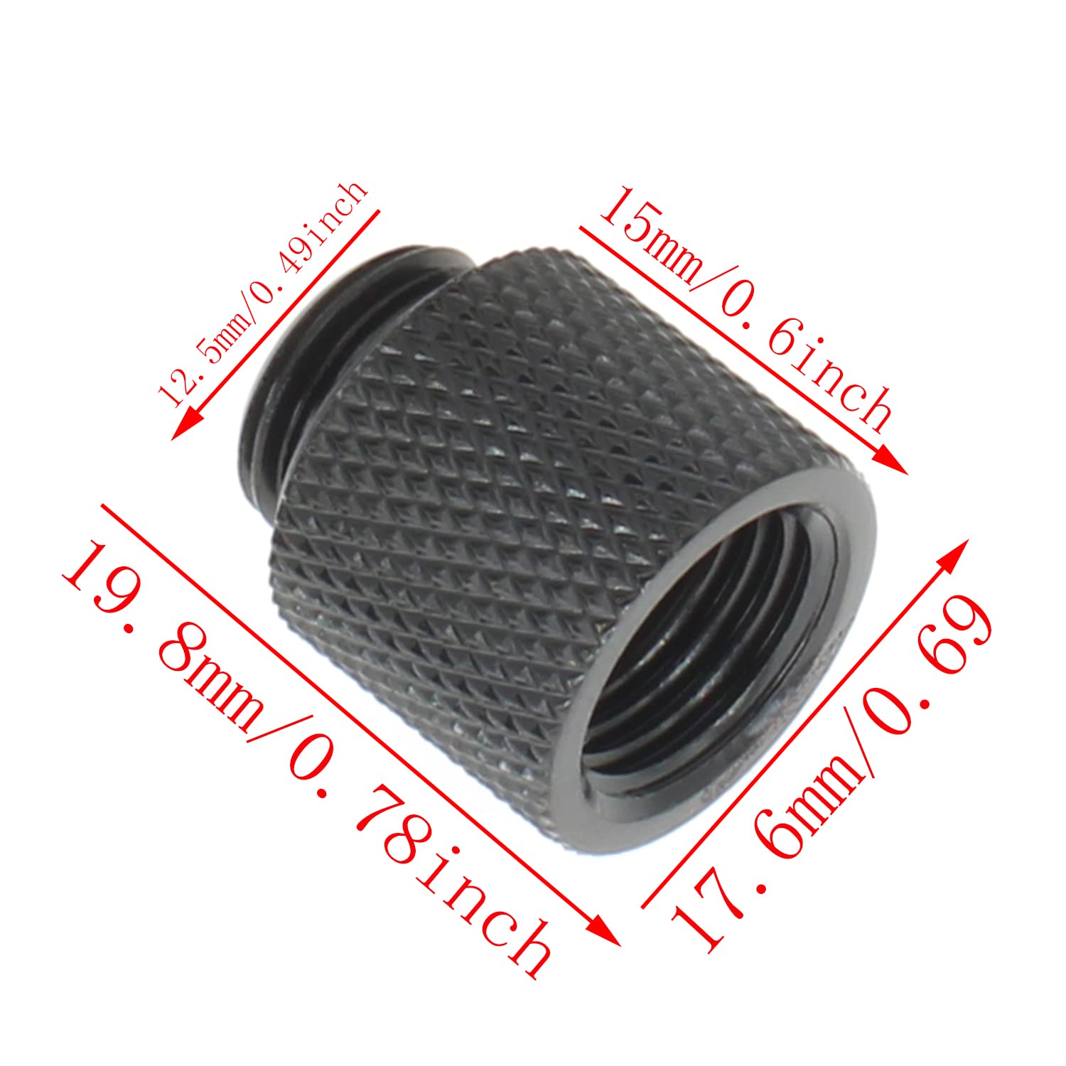 3 Pcs G1/4 Male To Female Extender Fitting With O Ring For Pc Water Cooling Systems [Fdxgyh, Ordinary]