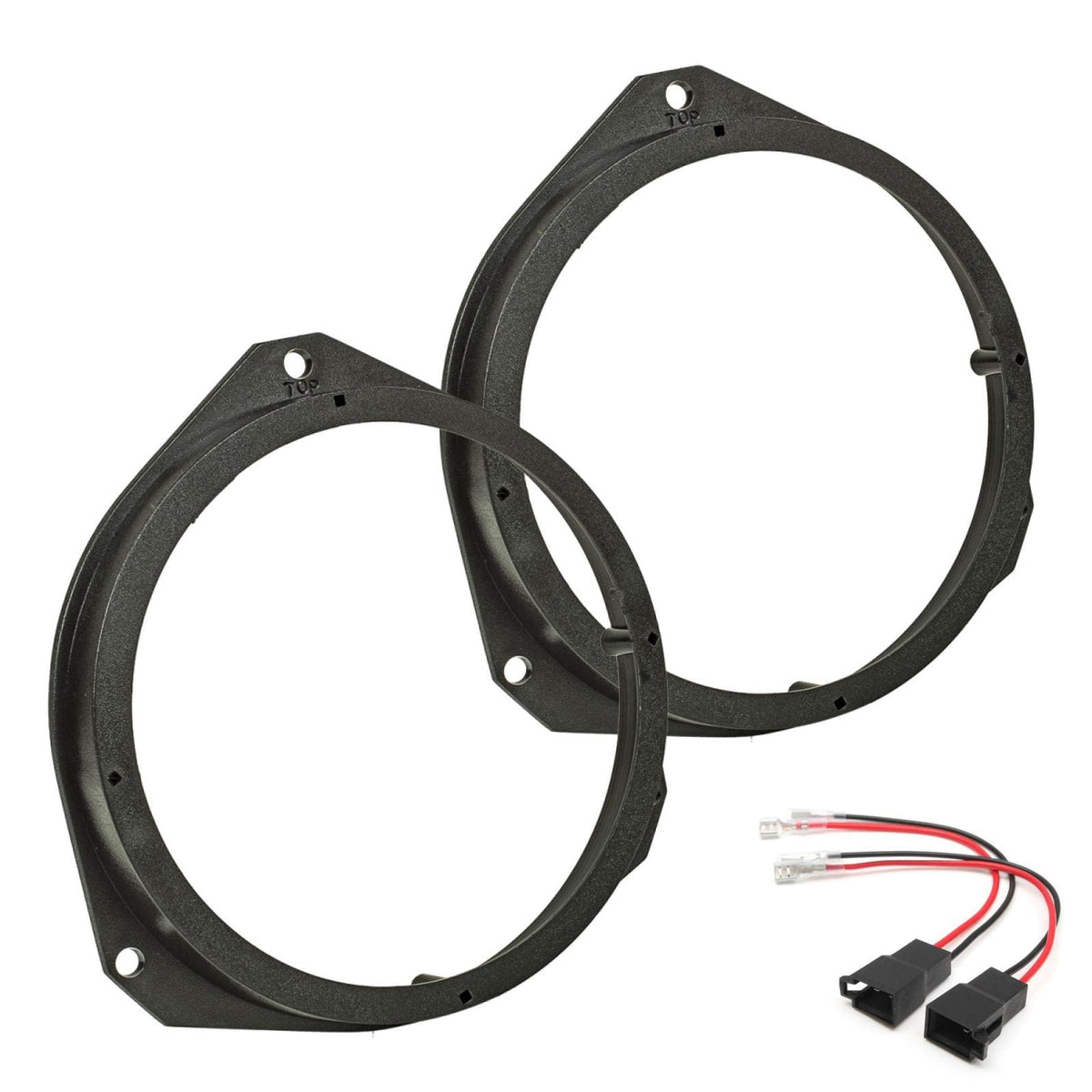 Sound Way Spacer Rings Adapters And Harness Kit For 65 Inch  165 Mm Speakers Compatible With Fiat, Lancia, Alfa Romeo, Vauxhall,