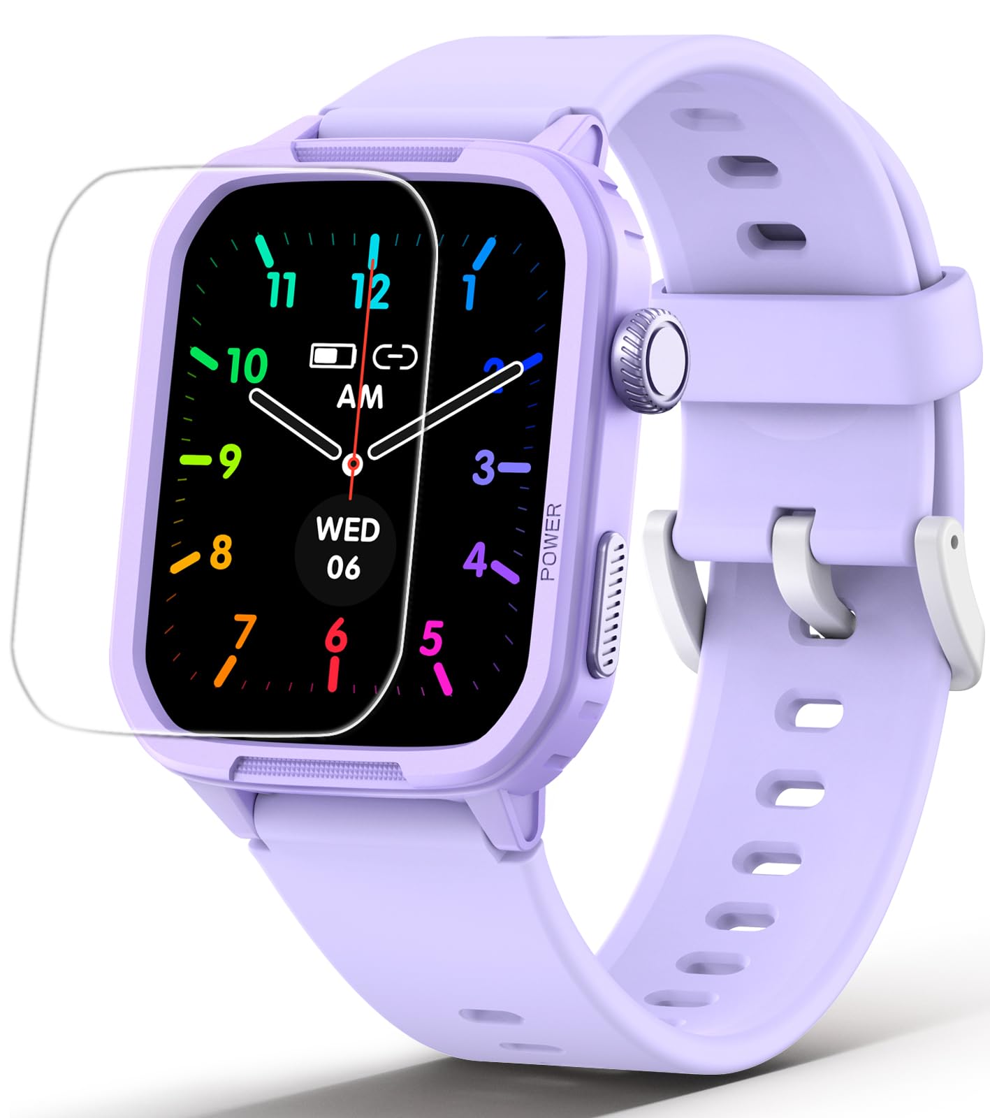 Smart Watch For Kids No Phone Needed, Tempered Glass Fitness Tracker Watch Boy Girl Teens With 19 Sport Modes, Pedometer, Sleep