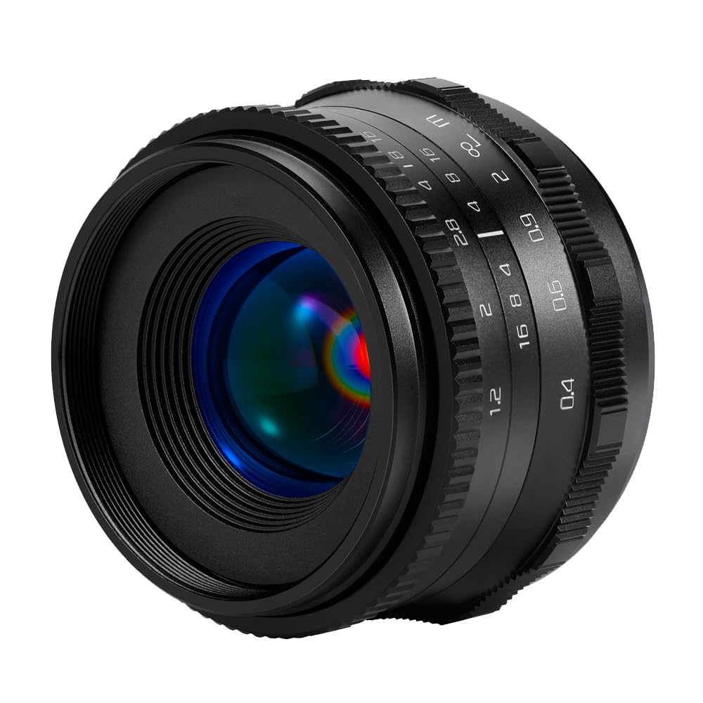 Jintu 35Mm F1.2 Manual Prime Portrait Lens Large Aperture Aps C Compatible With Sony E Mount Mirrorless Cameras A6000 A6100 A660
