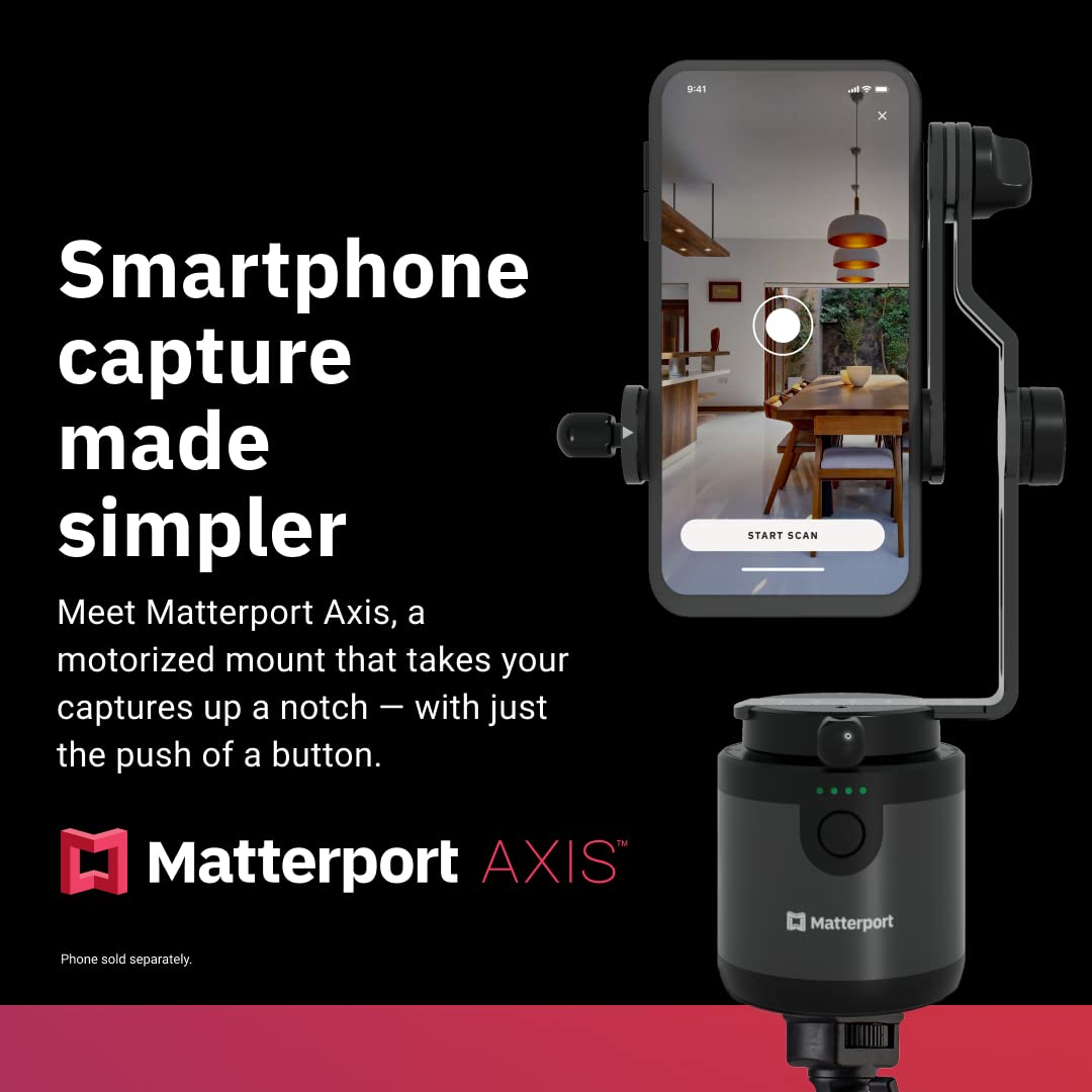 Matterport Axis Gimbal Stabilizer   Motorized Rotating Mount For Professional 3D Virtual Tour 360 Photo Scans With Portable And