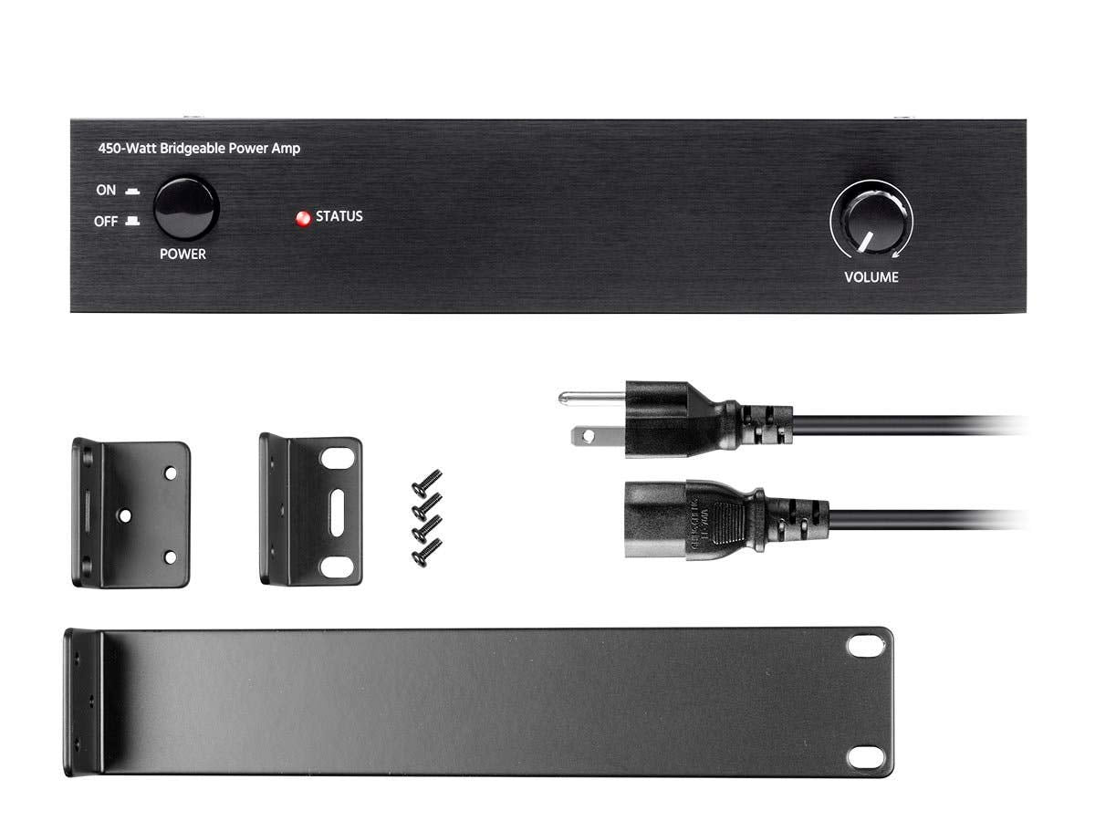 Monoprice Unity Power Amplifier   450 Watt, Bridgeable, Class D, Stereo Speaker Output, Black