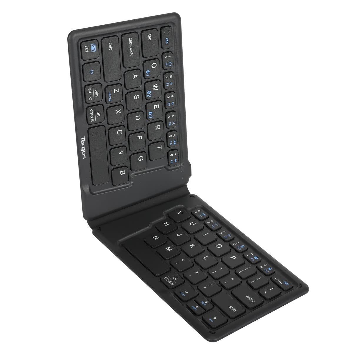 Targus Ergonomic Foldable Bluetooth Antimicrobial Keyboard, Black (Akf003Us)