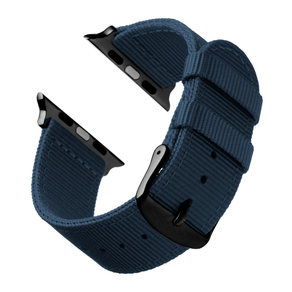 Archer Watch Straps   Premium Nylon Replacement Bands For Apple Watch (Navy, Black, 38/40/41Mm)