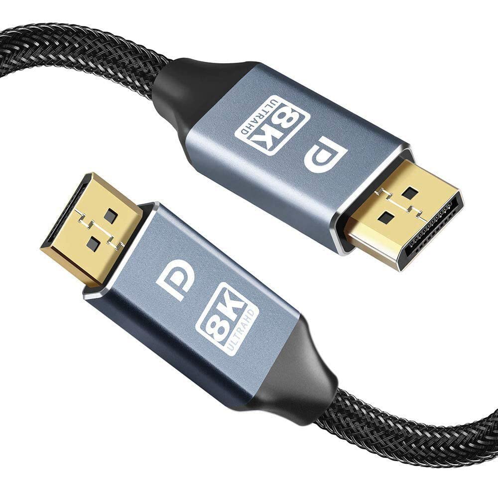 Akwor Displayport Cable 1.4, 8K 10Ft/ 3M Dp To Dp Cable Cord (8K@60Hz 7680X4320, 4K@240Hz, 2K@144Hz) Vesa Certified Hbr3 High Sp