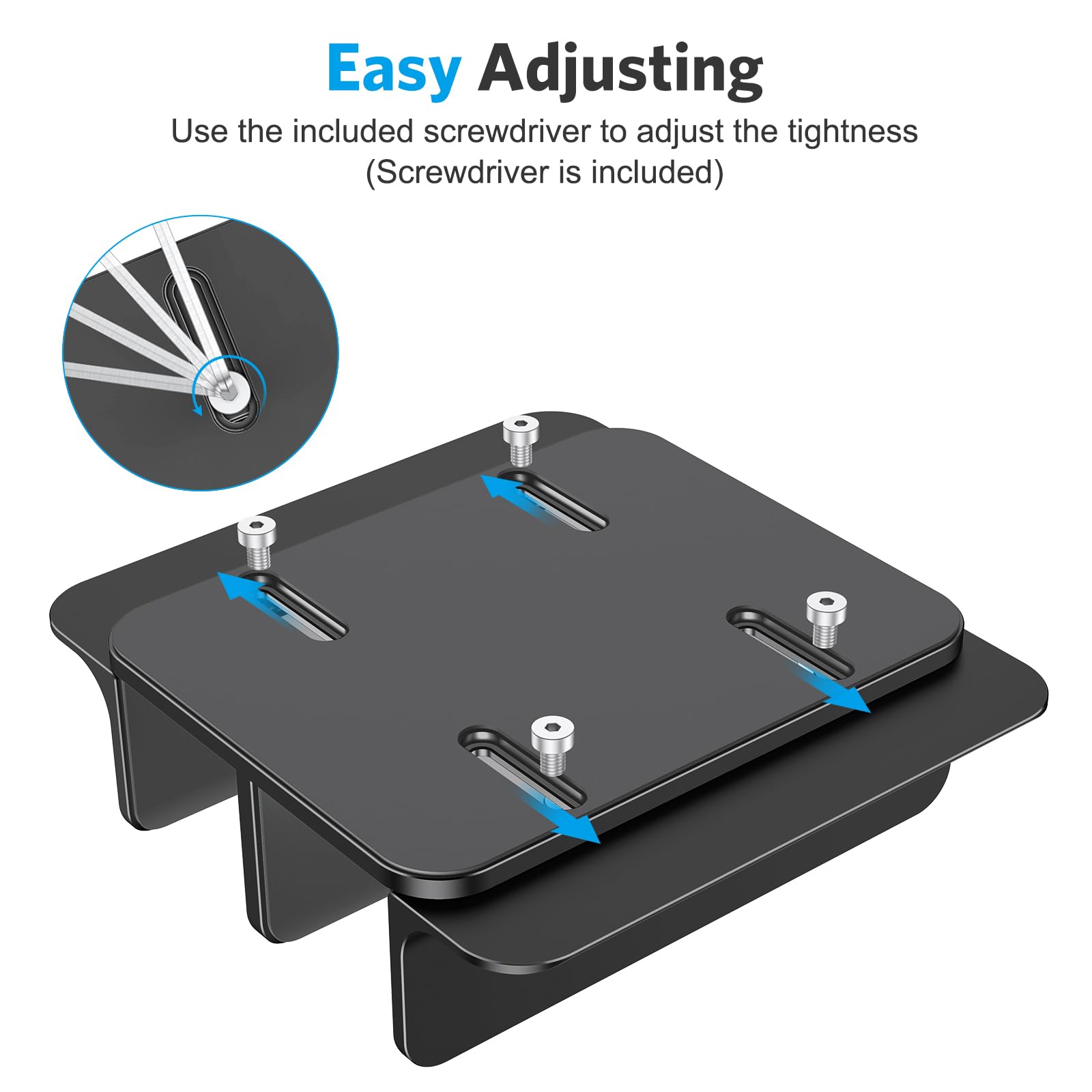 Omoton [Updated Dock Version Vertical Laptop Stand, Double Desktop Stand Holder With Adjustable Dock (Up To 17.3 Inch), Fits All Macbook/Surface/Samsung/Hp/Dell/Chrome Book (Black)