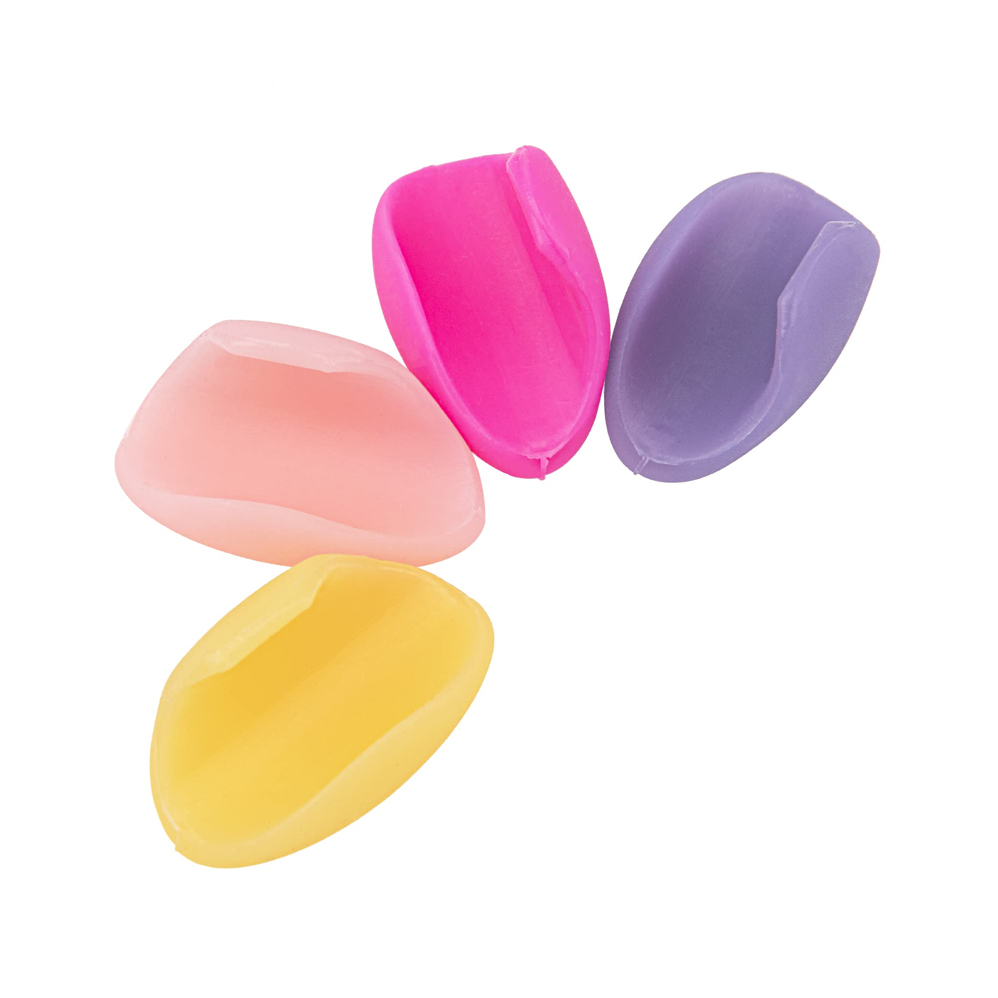 4Pcs Yootones Flute Thumb Rest Cushion Soft Silicone Finger Cover Compatible With Flute Wind Instrument