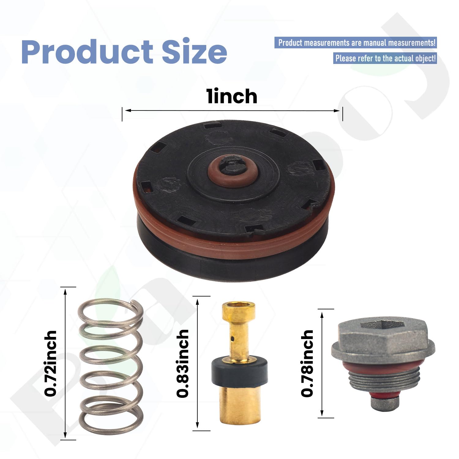 N008792 Air Compressor Regulator Repair Kit   By Braveboy, Compatible With Porter Cable/Craftsman/D Ewalt, Replacement D55155 D5
