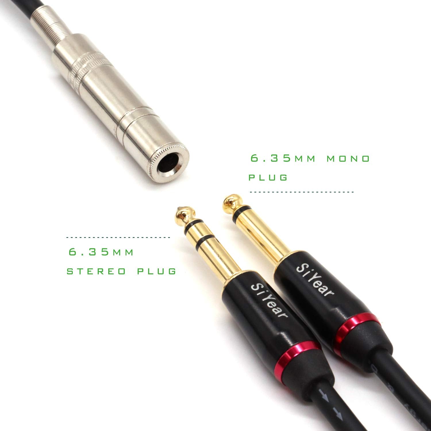Siyear 6.35 Mm 1/4'' Female To Xlr Male Adapter Cable,Quarter Inch Ts/Trs To Xlr 3 Pin Interconnect Cable (5Feet 1.5M)