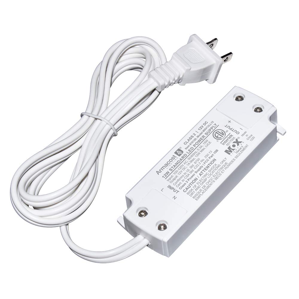 Armacost Lighting 810120 12 Volt Led Power Supply, White