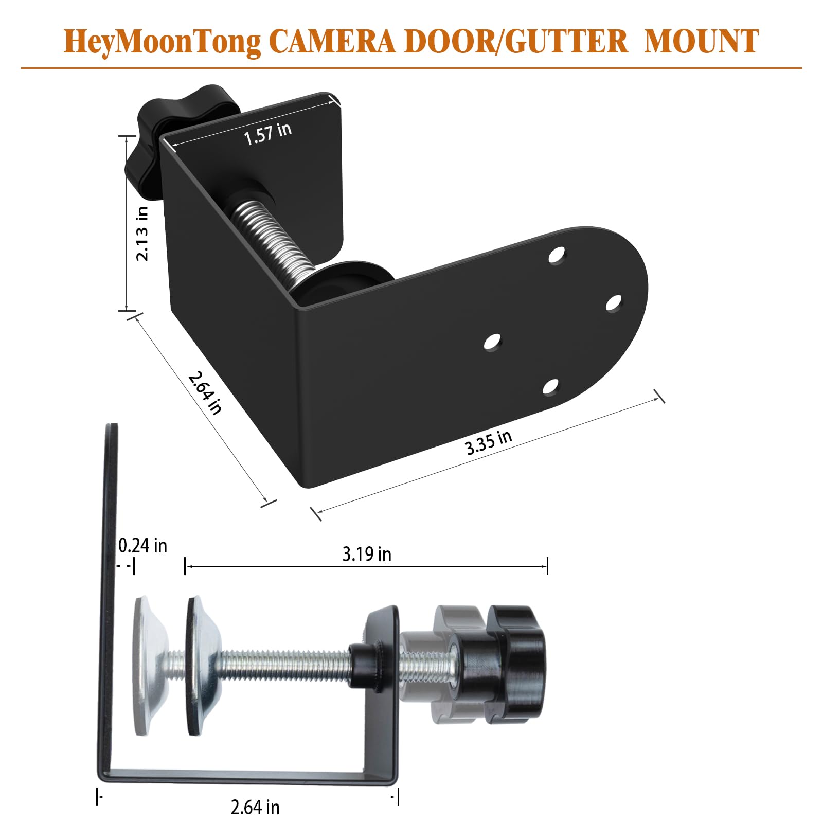 Heymoontong Gutter/Door Mount For Blink Indoor/Outdoor Camera(4Th/3Rd Gen) & Blink Xt2/Xt Camera, Blink Security Camera Mounting