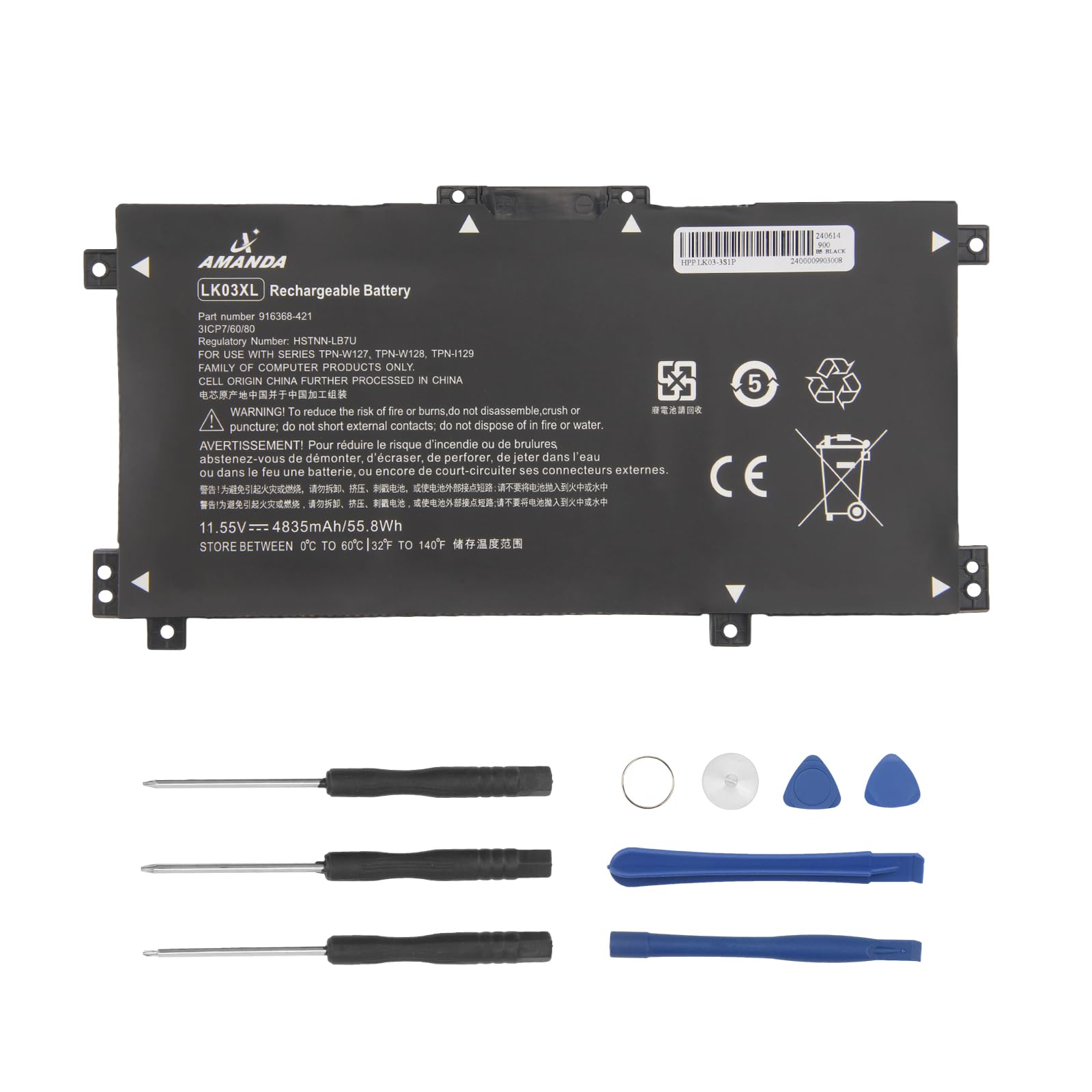 A Amanda L09281 855 Lk03Xl Battery Replacement For Hp Envy X360 15M Cn0012Dx 15M Cn0Xxx 15M Bp1Xx 15M Cn0011Dx 15M Bq121Dx 15 Cp